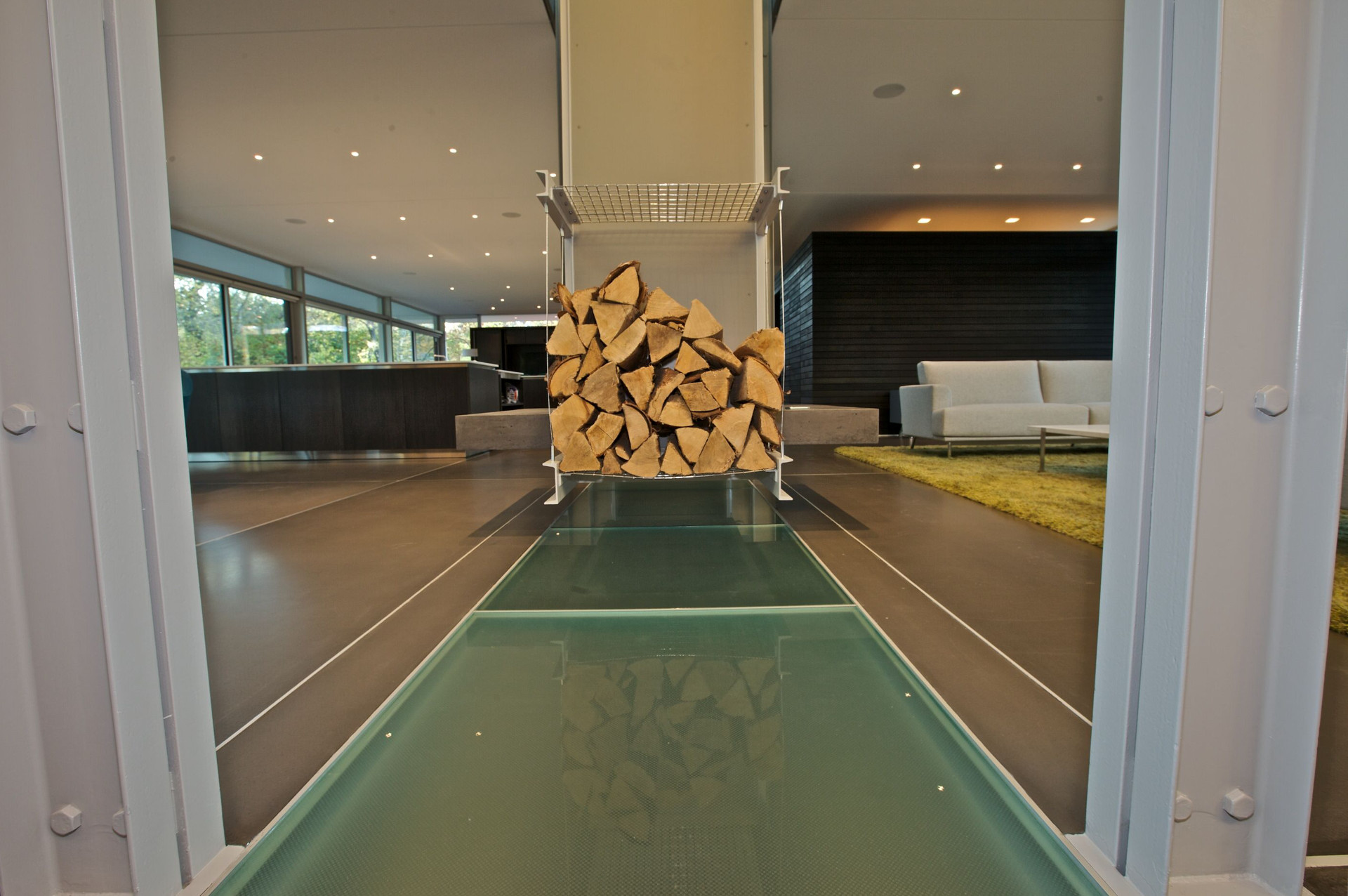 Custom glass floor