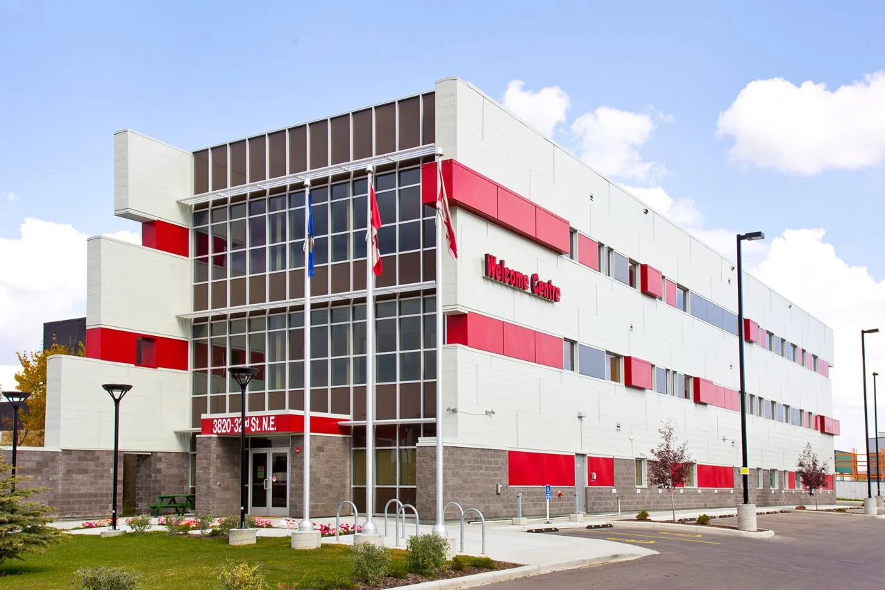 Alumicor 2500 series curtainwall and doors, McGill Architectural sunshades