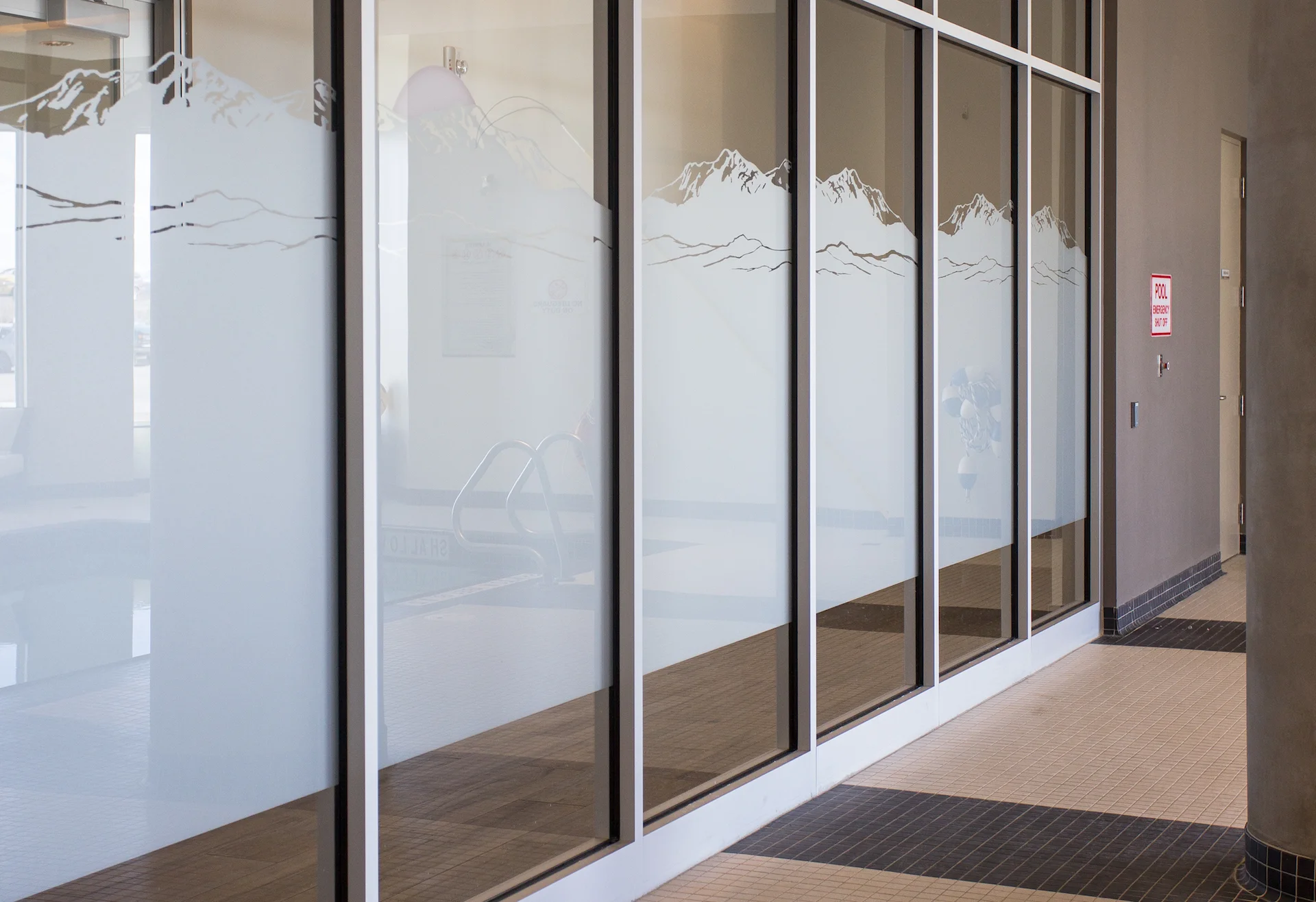 Alumicor 1800 series interior storefront 