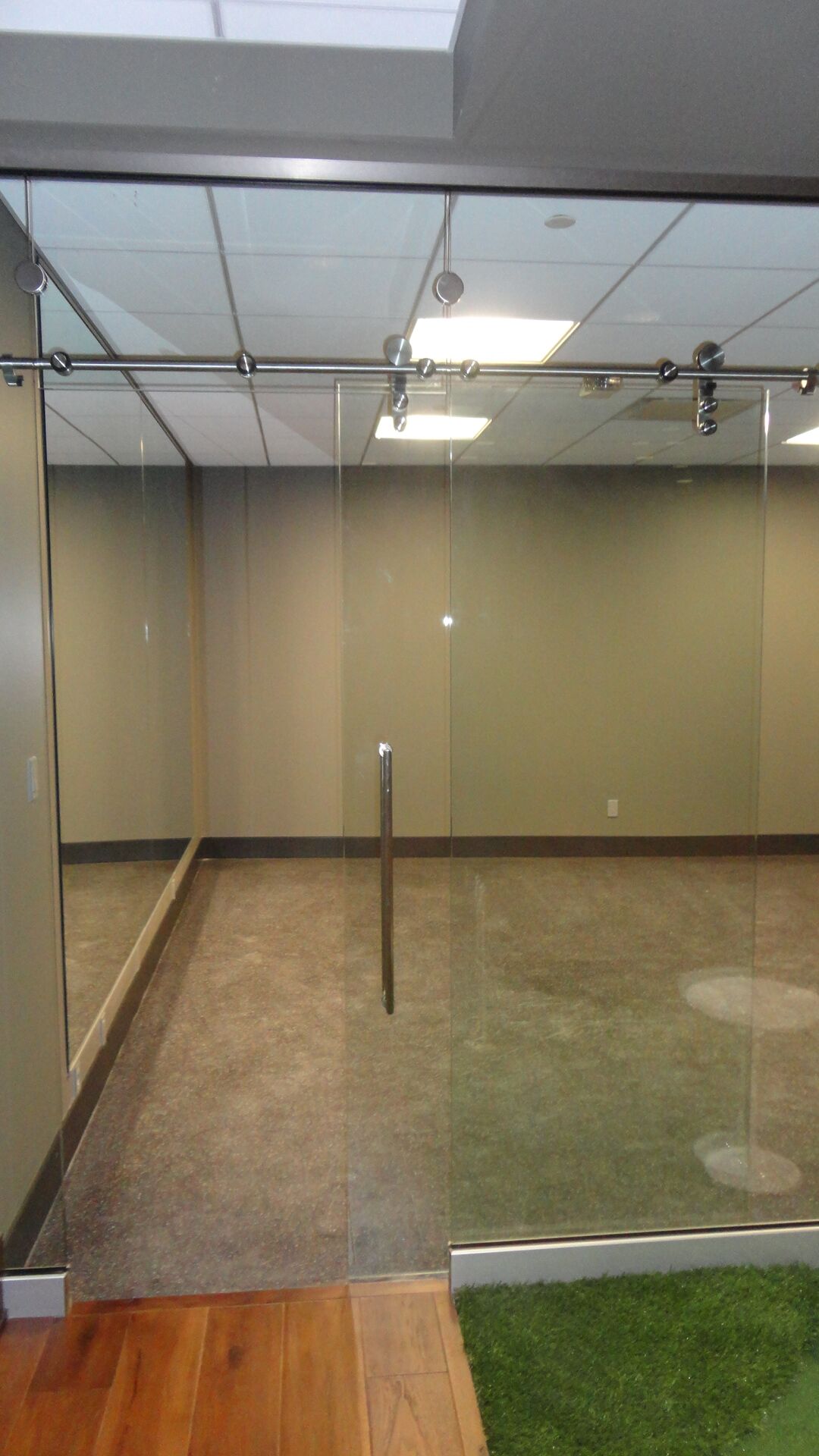 Interior glass doors