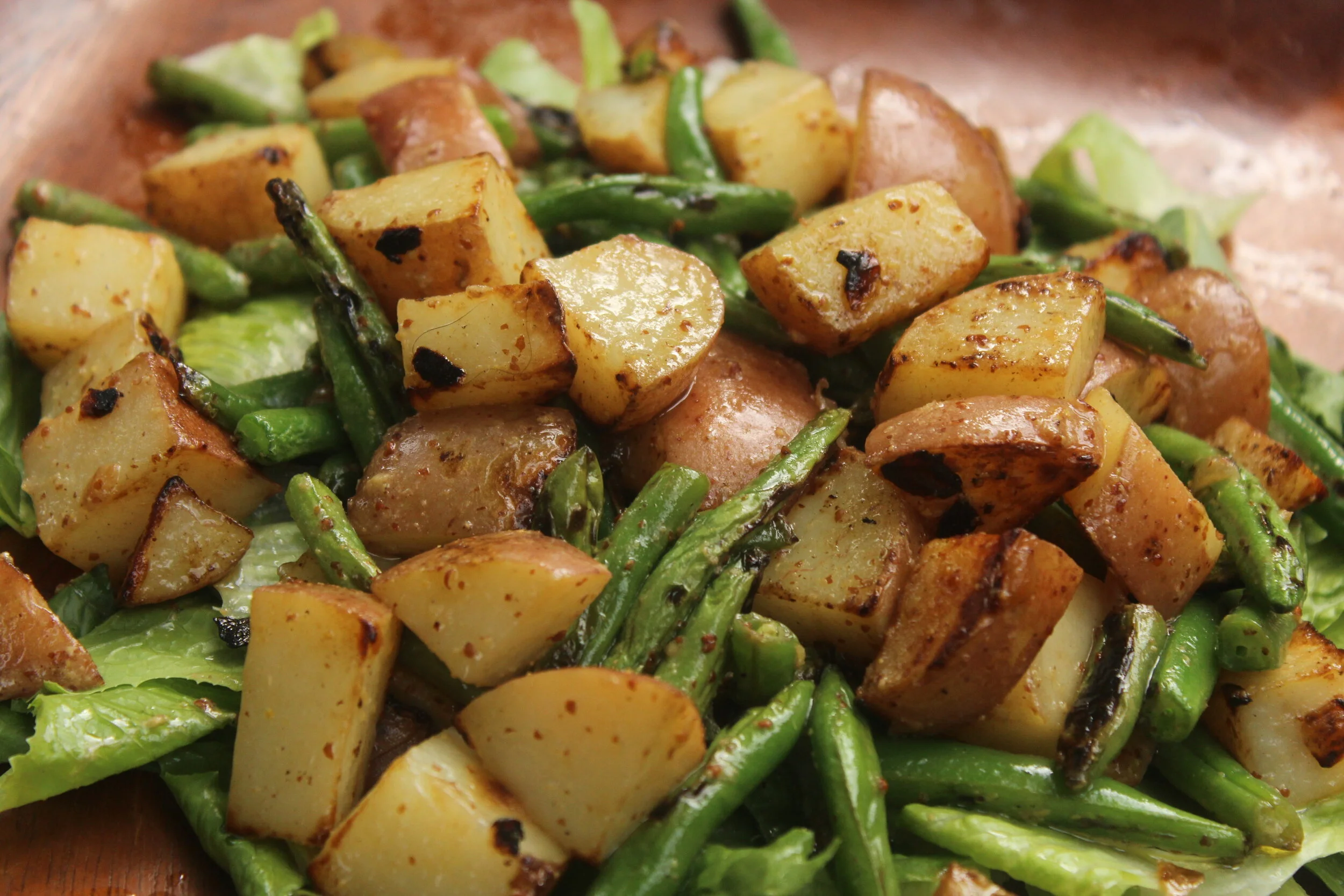 Roasted Potato And Green Bean Salad With Dijon Vinaigrette Local Matters