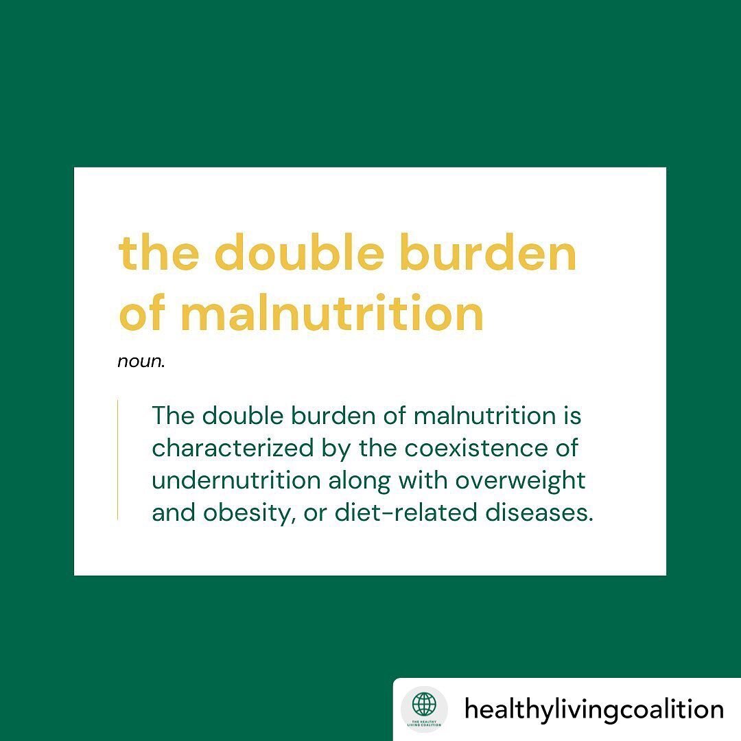 Check out this post by @healthylivingcoalition - how does this knowledge affect the way we understand food justice?
.
.
.
Posted @withregram &bull; @healthylivingcoalition One cause of obesity that can&rsquo;t be ignored is malnutrition which is ofte