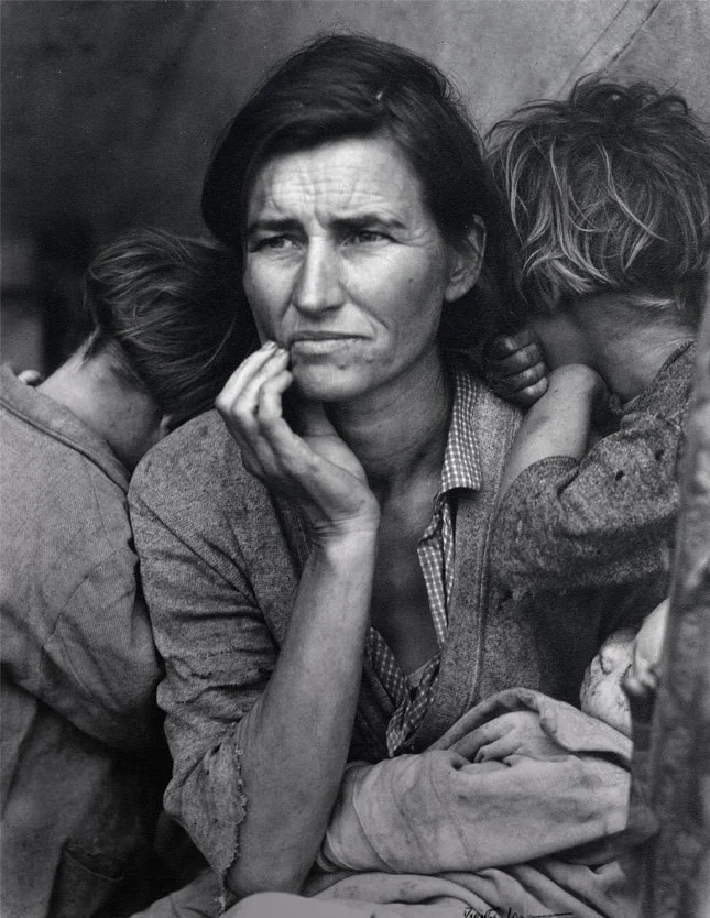Dorothea Lange, Migrant Mother, Nipomo, California, 1936 ©The Dorothea Lange Collection, the Oakland Museum of California