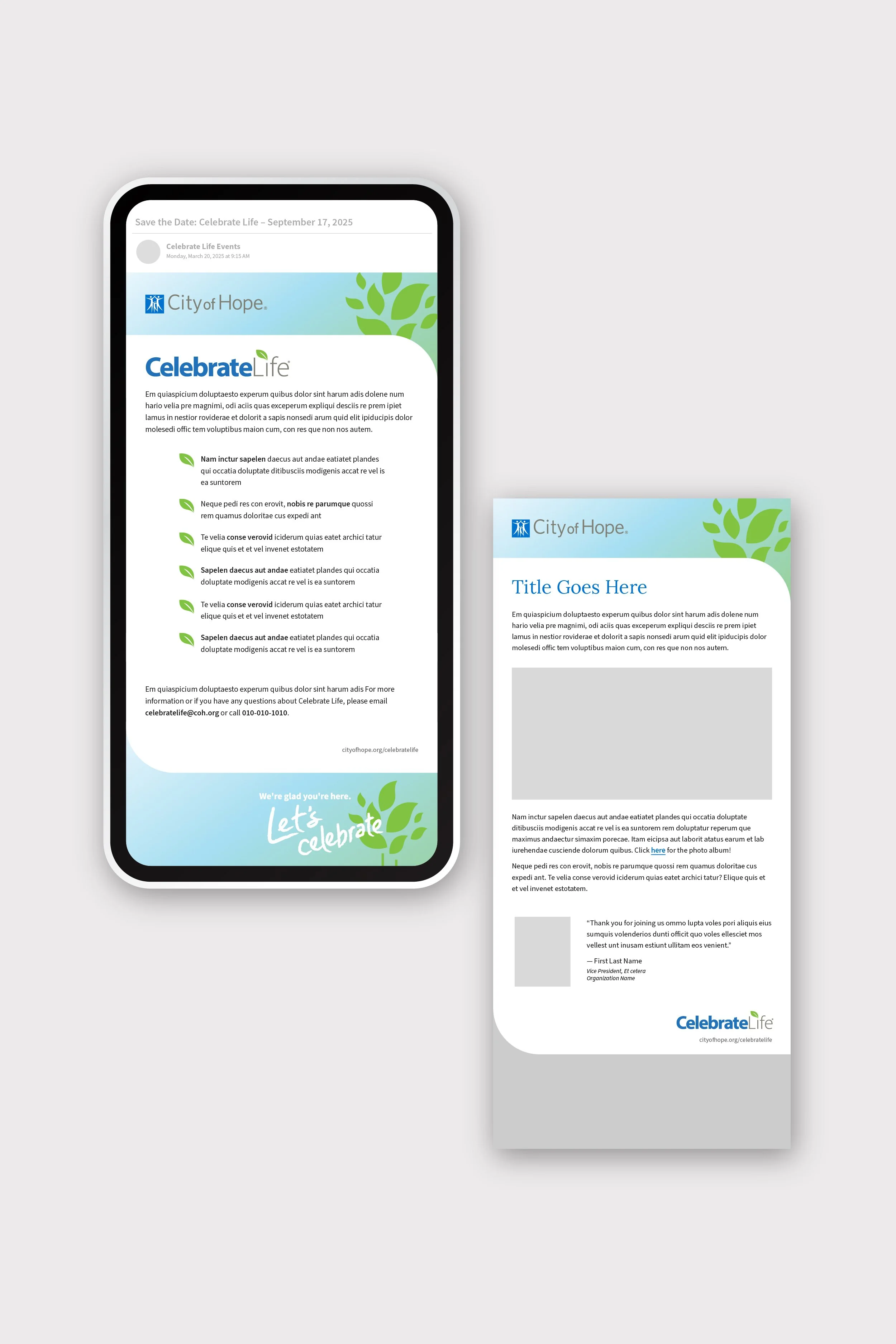 Email templates