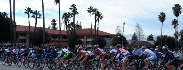 The Amgen Tour of California Riders ride on Center Street in Downtown Stockton