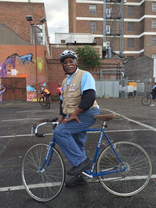 HUB's Deacon Stephen Bentley at a recent Full Moon Riders ride around Downtown Stockton