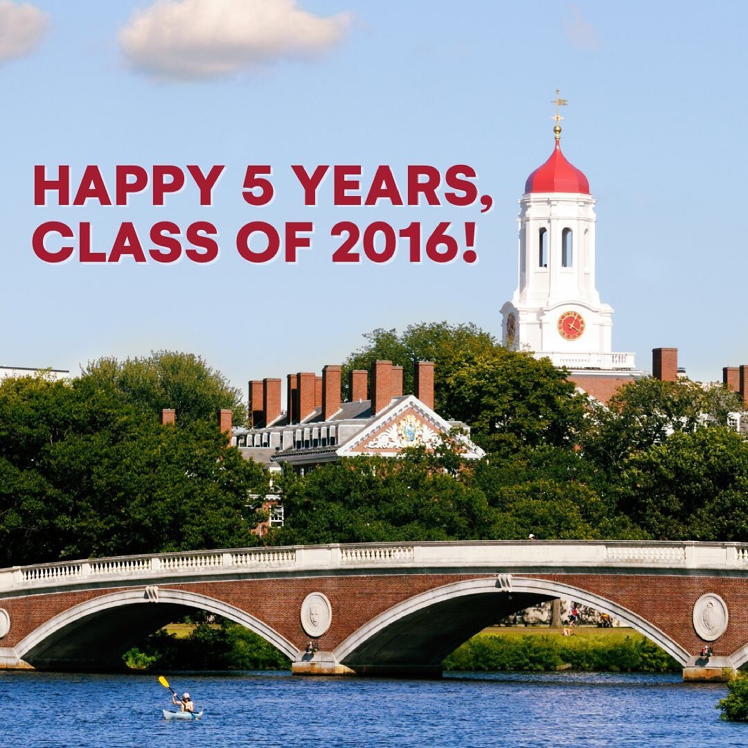 Happy 5 Year Graduversary, Class of 2016! 🎓

Share your graduation memories and tag #harvard2016 and @harvard2016 to be featured!

We&rsquo;re looking forward to marking this milestone at our virtual 5th Reunion capstone weekend next week from June 