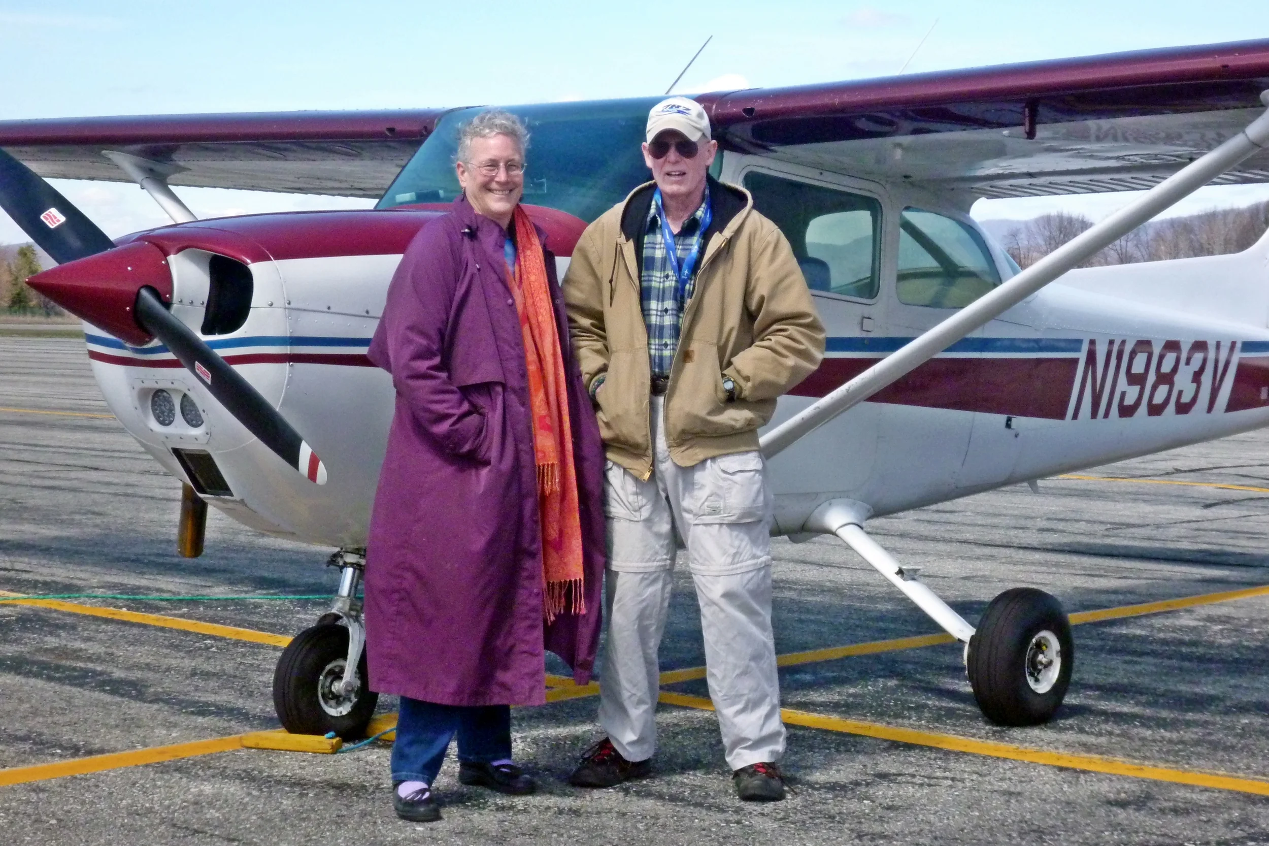 Maurice Regan and Liz MacBride flew in from New Hampshire