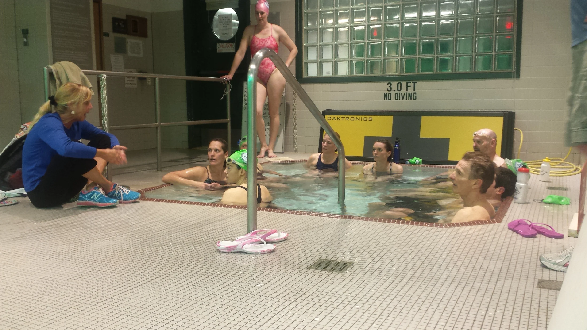 In true Masters fashion, we relocated to the hot tub!