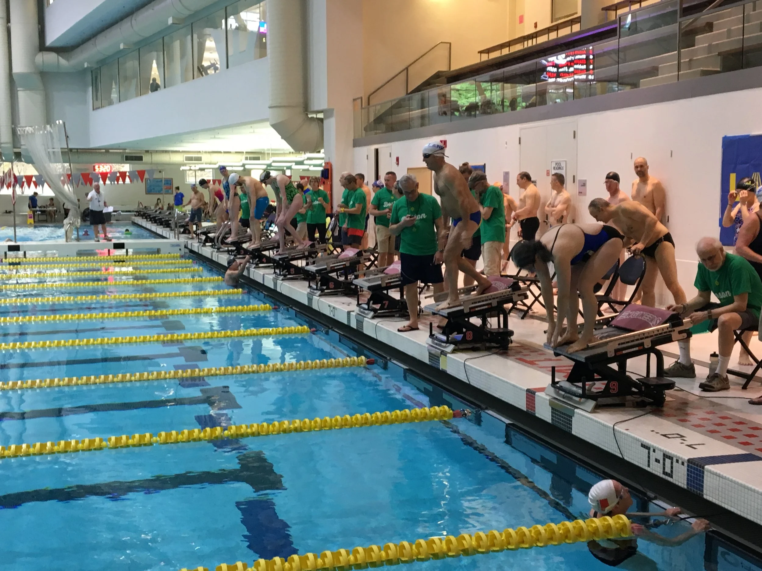 The start of a race at MIT's beautiful facility