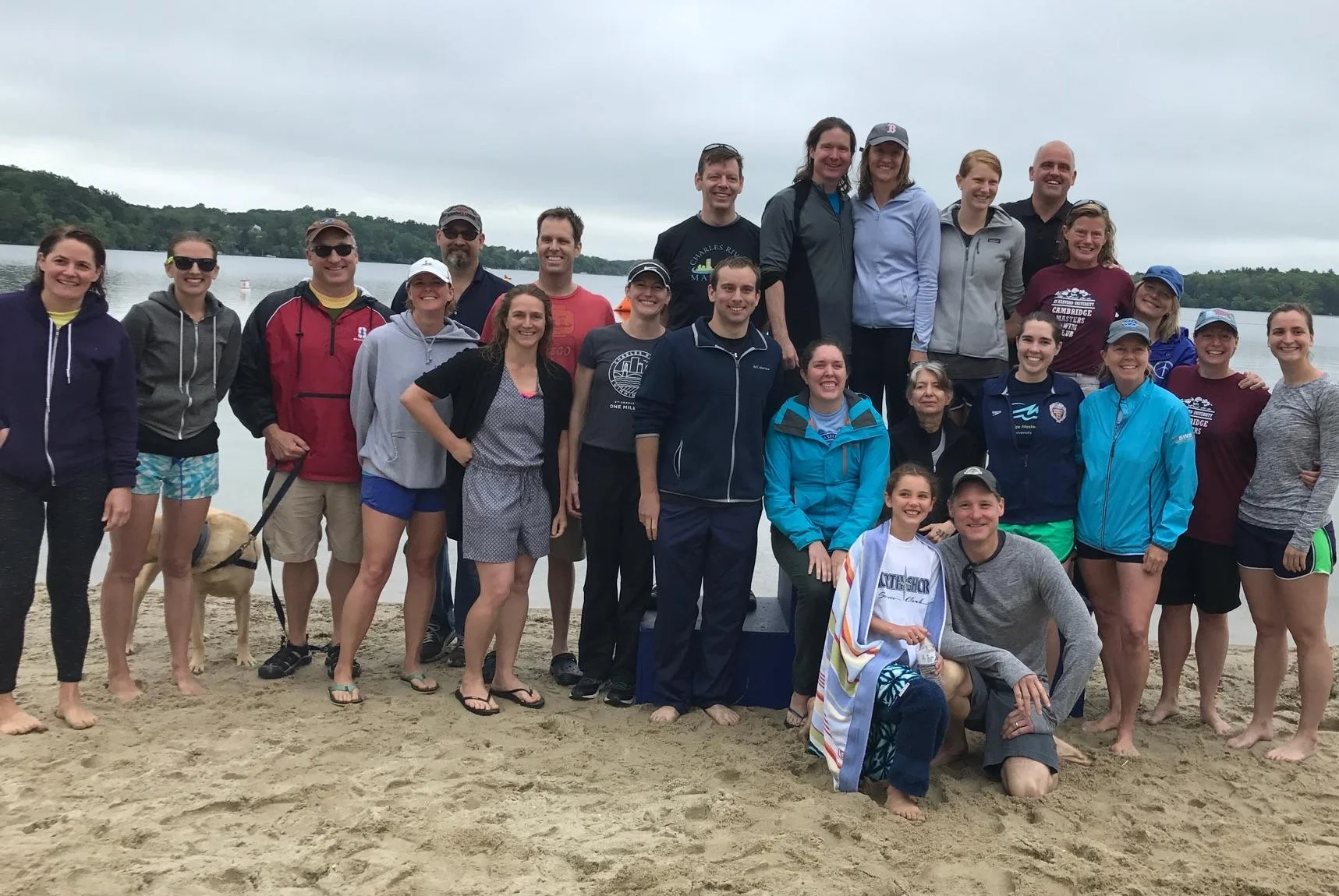 Charles River Masters after the Mashpee SuperSwim