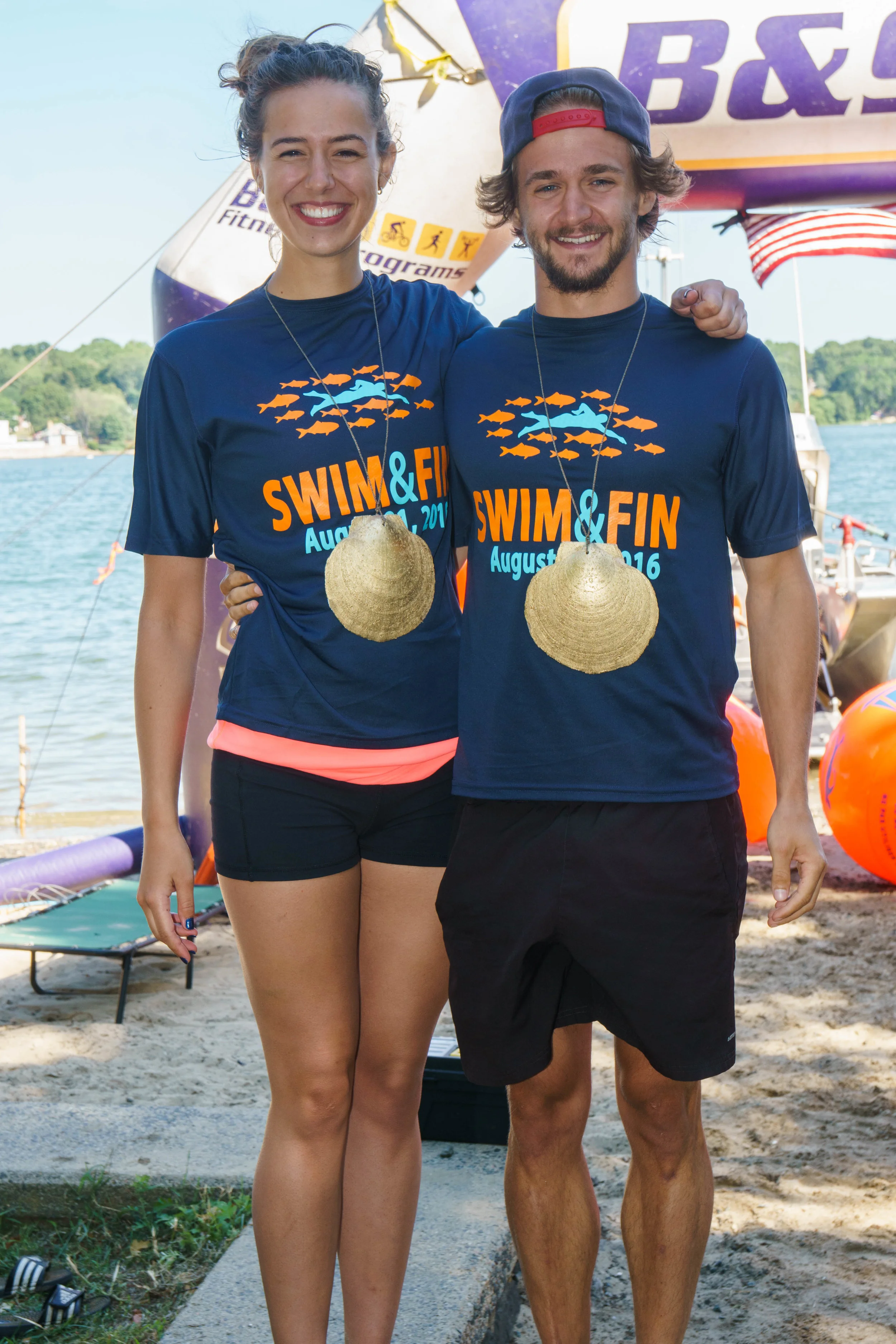 Two of last year's Swim & Fin winners