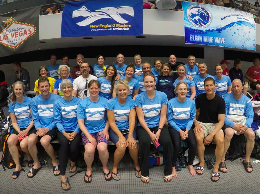 The entire New England Masters (NEM) club team
