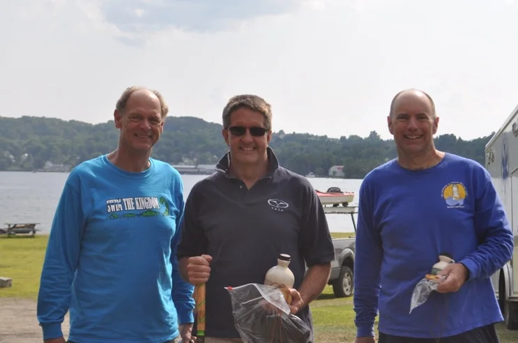 Shipp, Davis, and McMahon after the men’s Border Buster