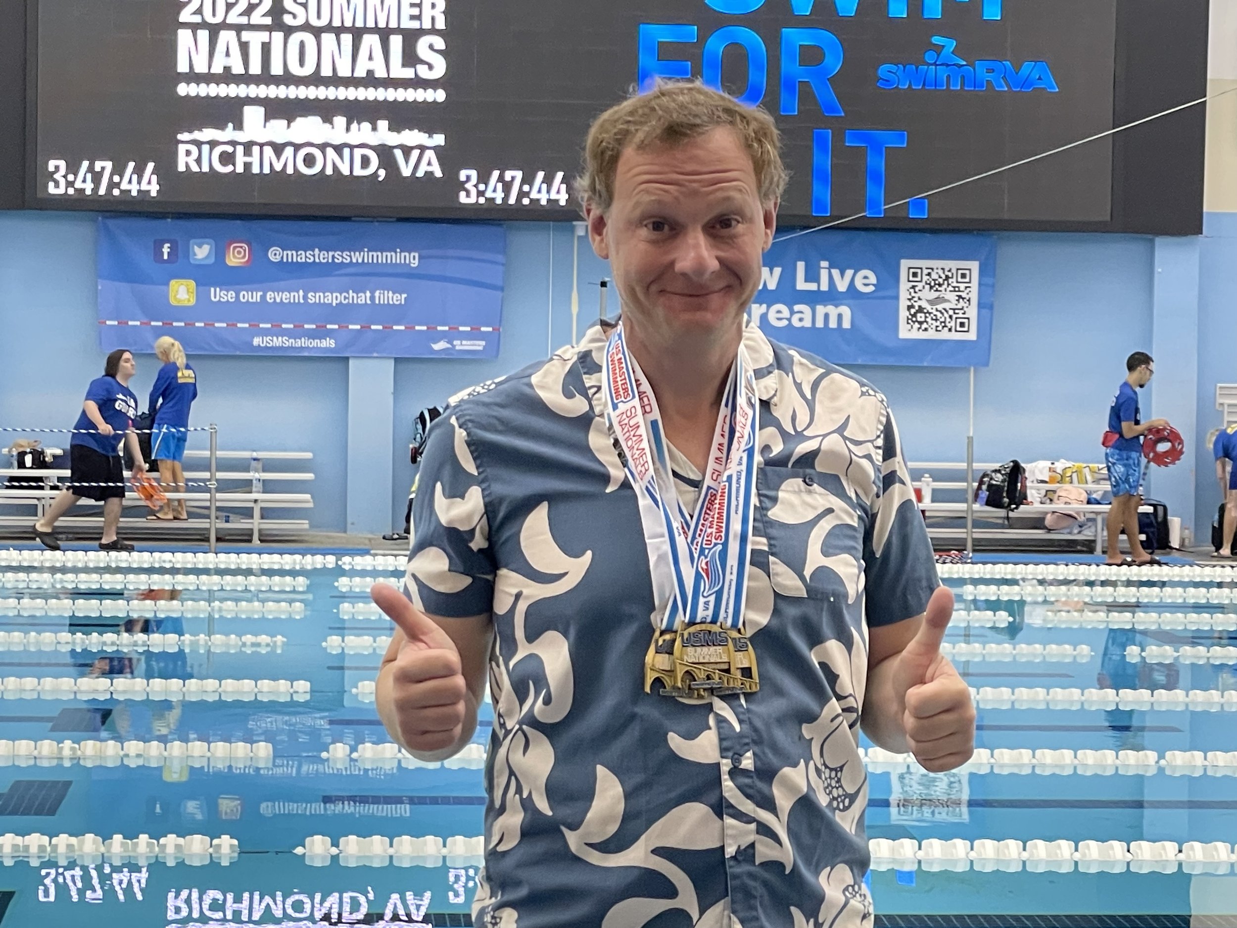 Long time masters swimmer, first time nationals swimmer at USMS Summer Nationals — New England LMSC