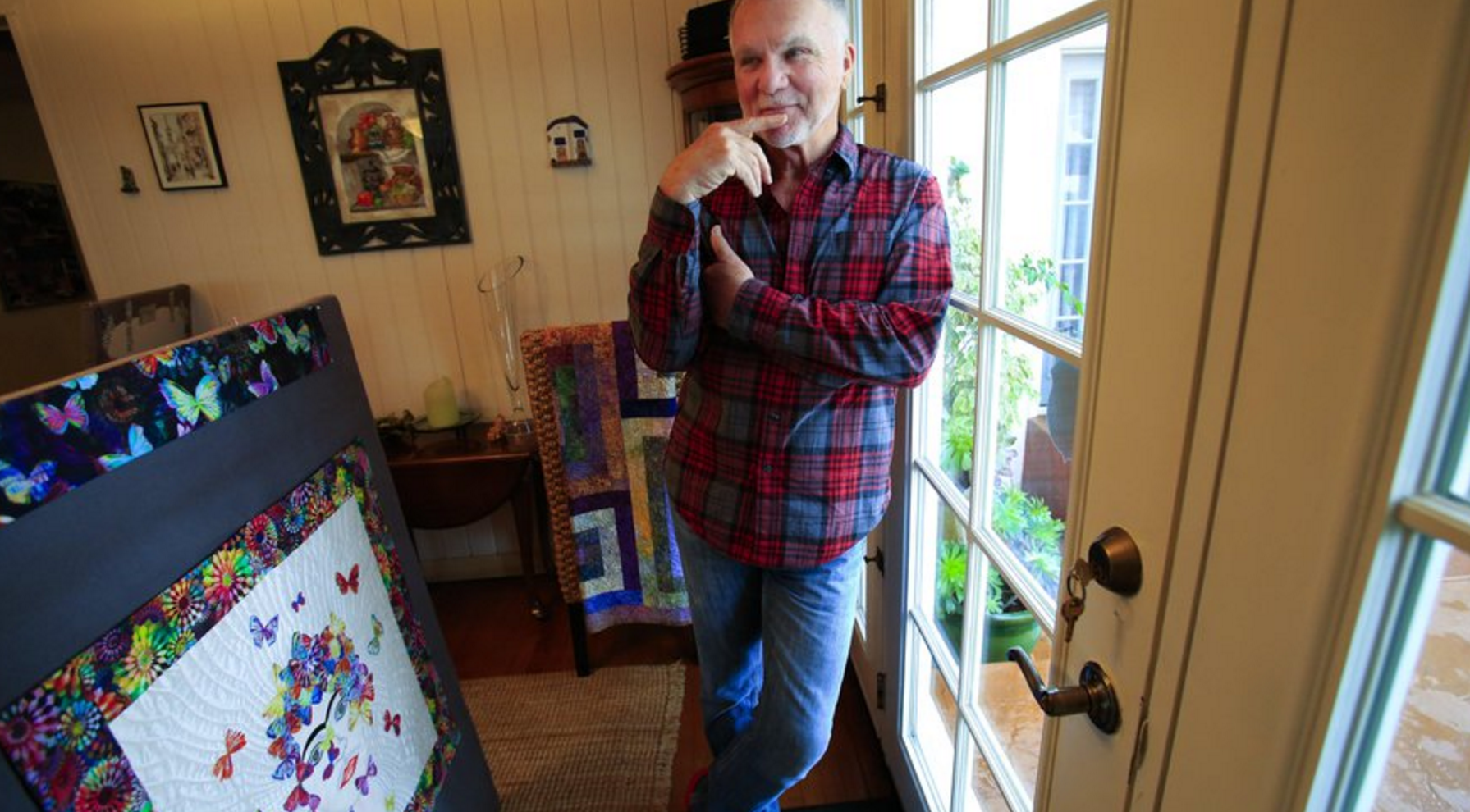 "It’s not just grandmothers sitting in church basements making traditional block-patterned bed covers for relatives and friends. It’s women and men of various ages stitching wildly imaginative and often abstract “fabric art” that’s displayed on walls and sells for thousands of dollars."