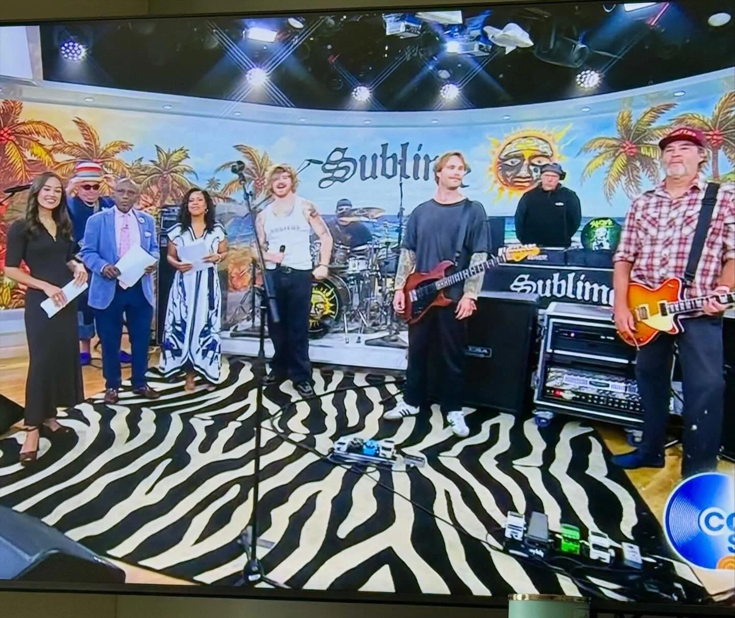 It&rsquo;s Sublime on the Today Show. That&rsquo;s Trey with his Superglide Almighty. #sublime #todayshow #alroker #treypangborn #earlygig #LBCONTV