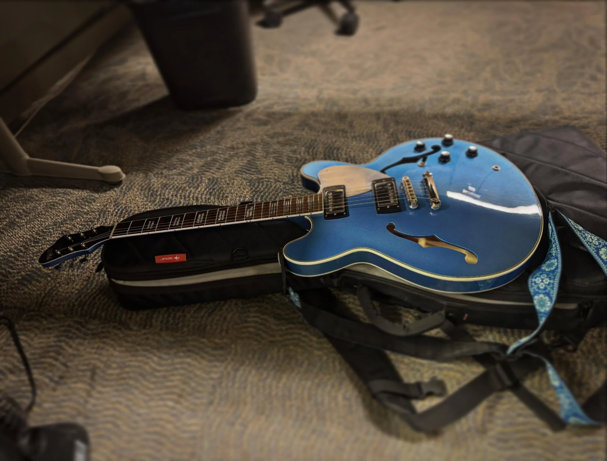 A rare one spotted in the wild. It&rsquo;s Aaron&rsquo;s DL model in Pelham blue.