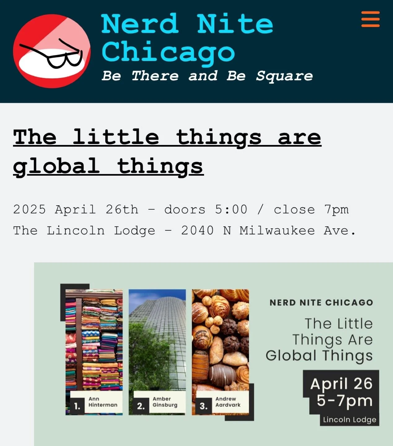 What?!? Me doing comedy? Life is unexpectedly and so was re-doing a 1923 building into a carbon neutral space for art making! Tickets here: https://chicago.nerdnite.com/