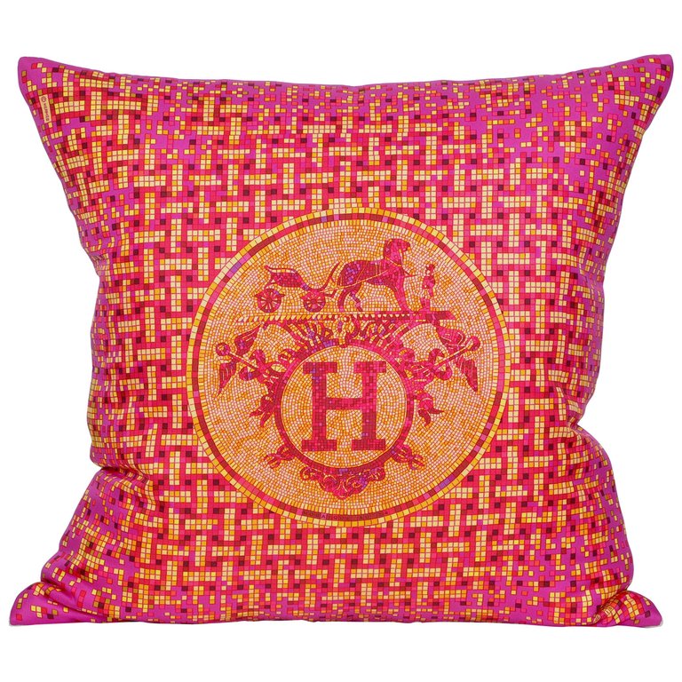 Katie Larmour Design Vintage Antique Couture Cushions Butchoff Antique Shop Kensington London - Hermes.jpg