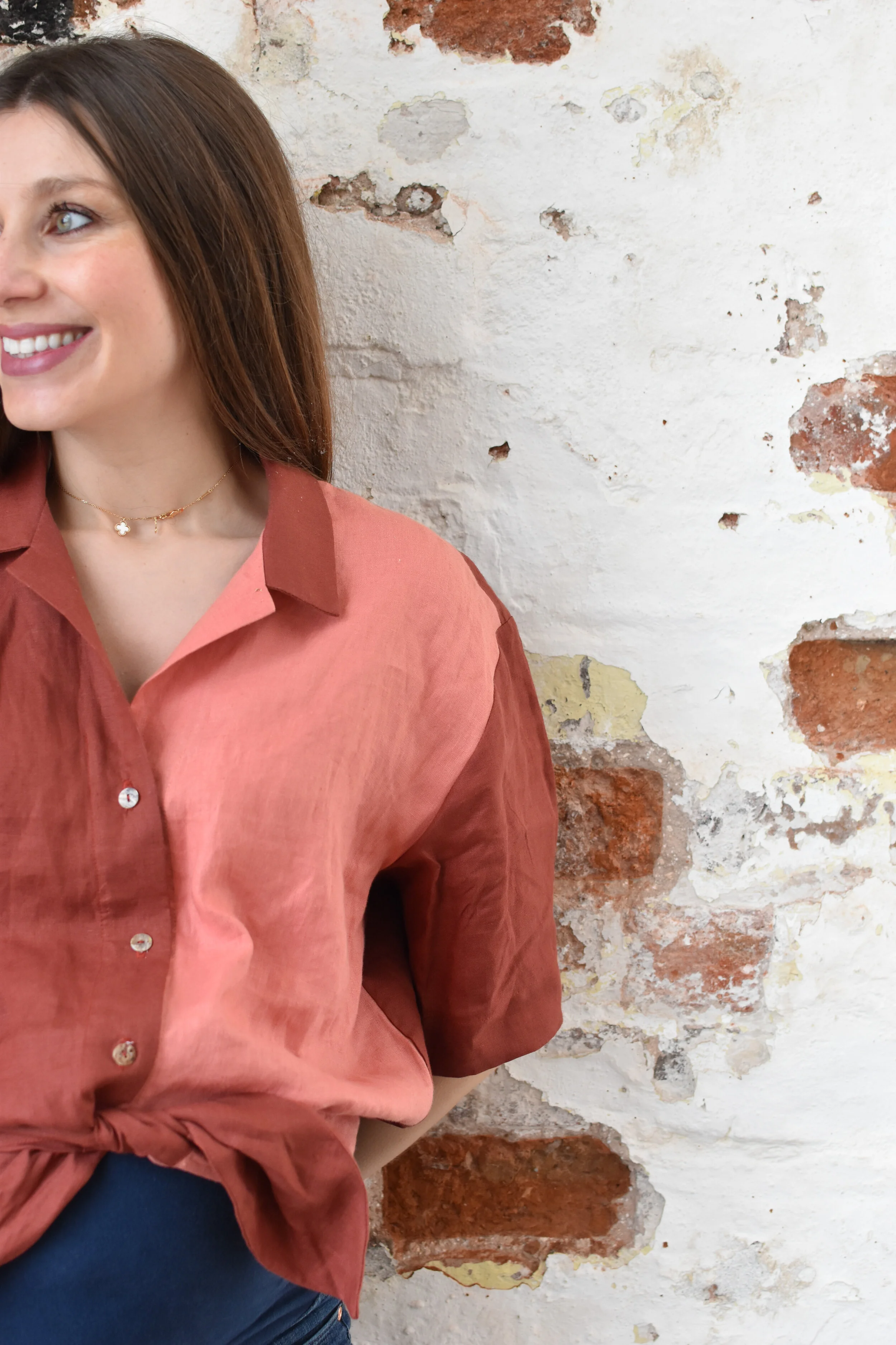 Belfast Brick' shirt — Katie Larmour Linen