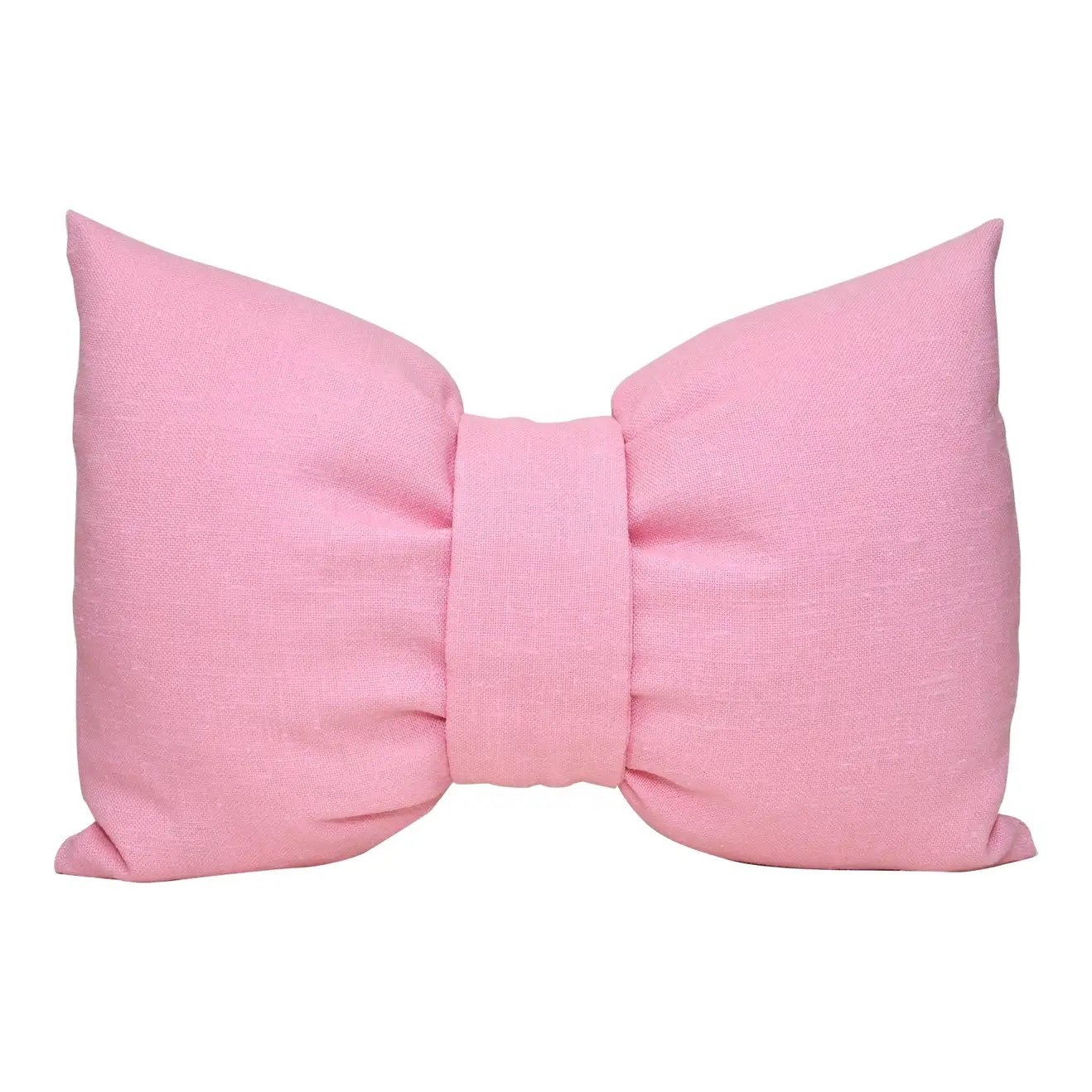Limited Edition pink Barbie bow cushion in Irish Linen.jpg