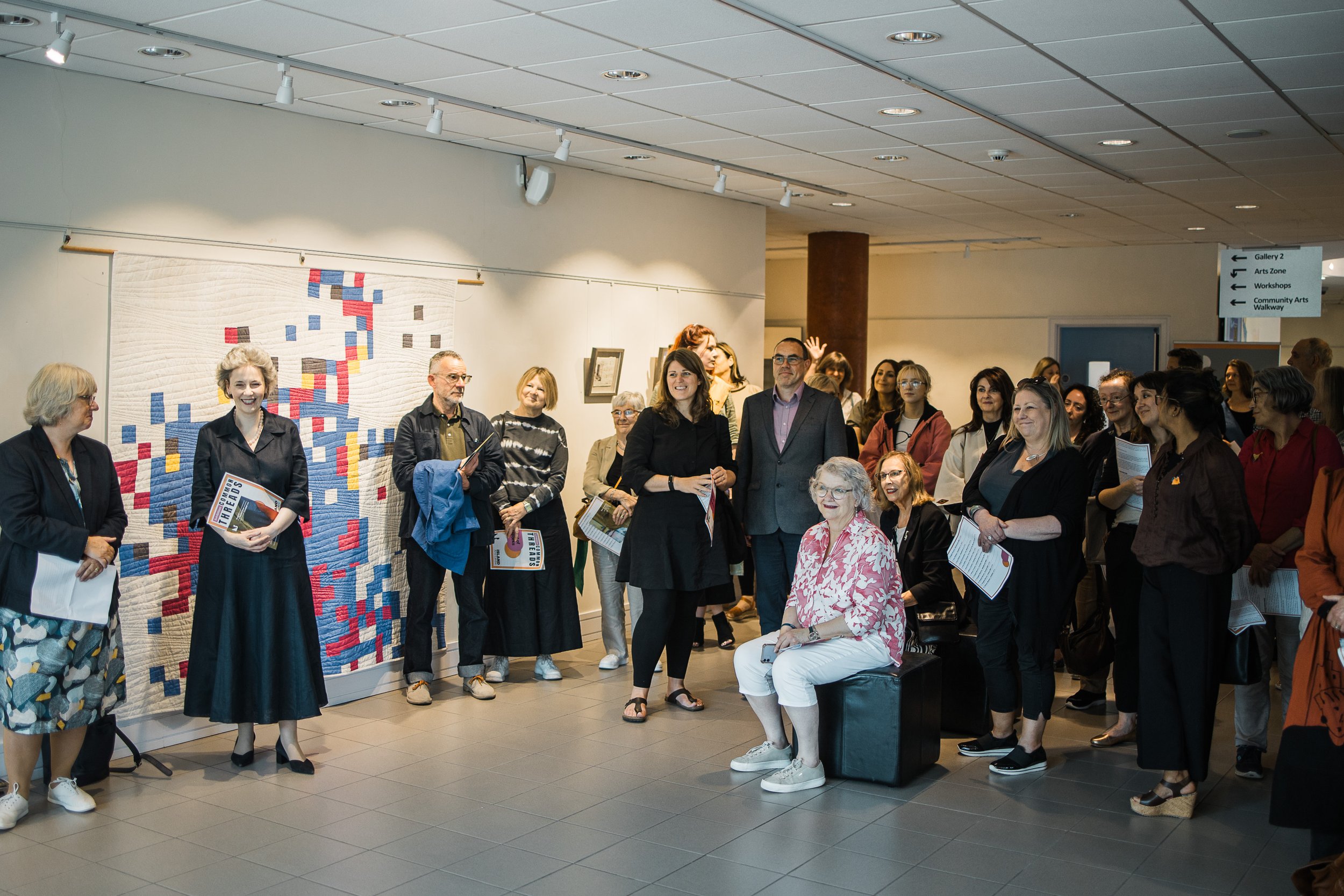 Katie Larmour Linen Biennale 2023 Exhibition launch Island Arts Centre12.jpg