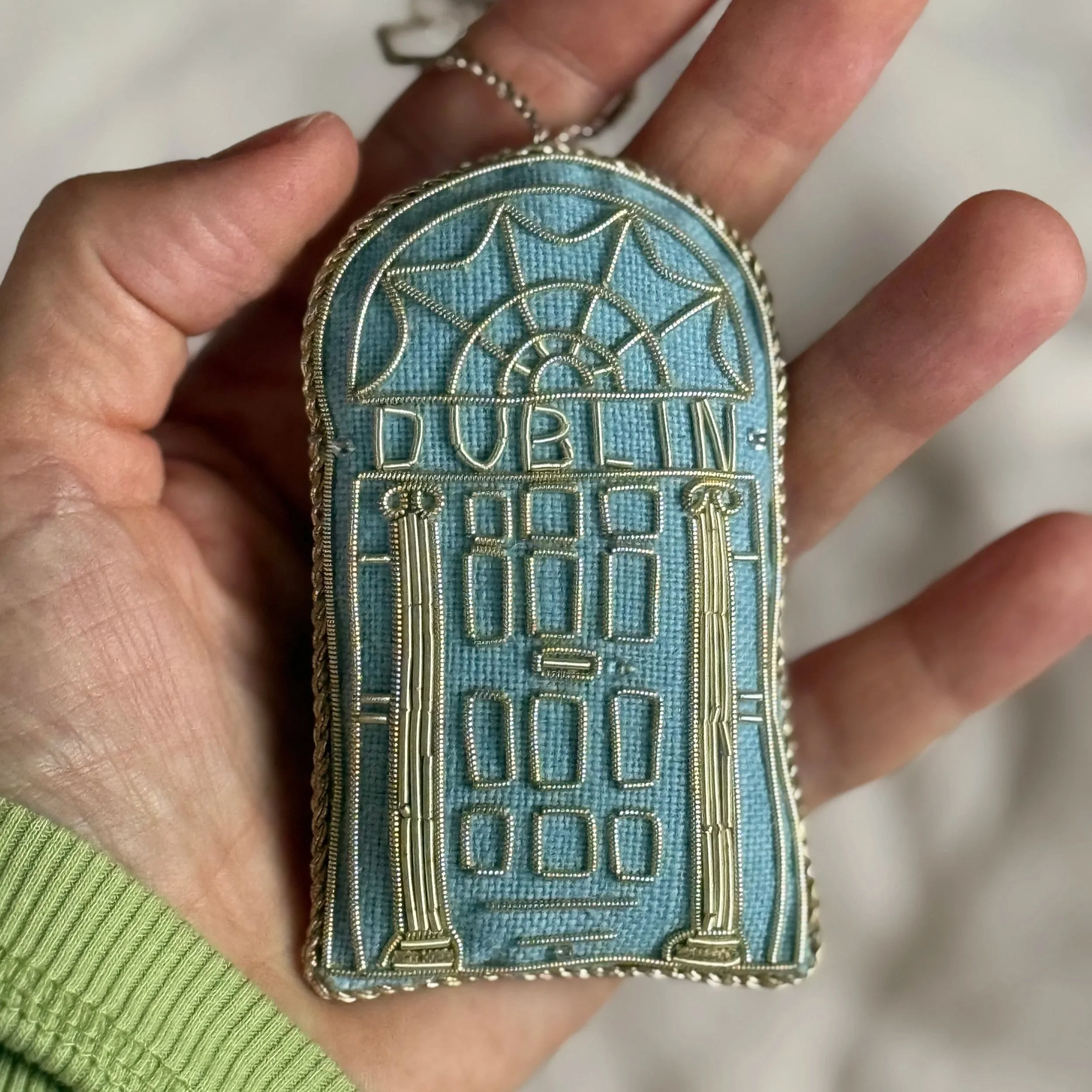 Dublin Door in sky blue