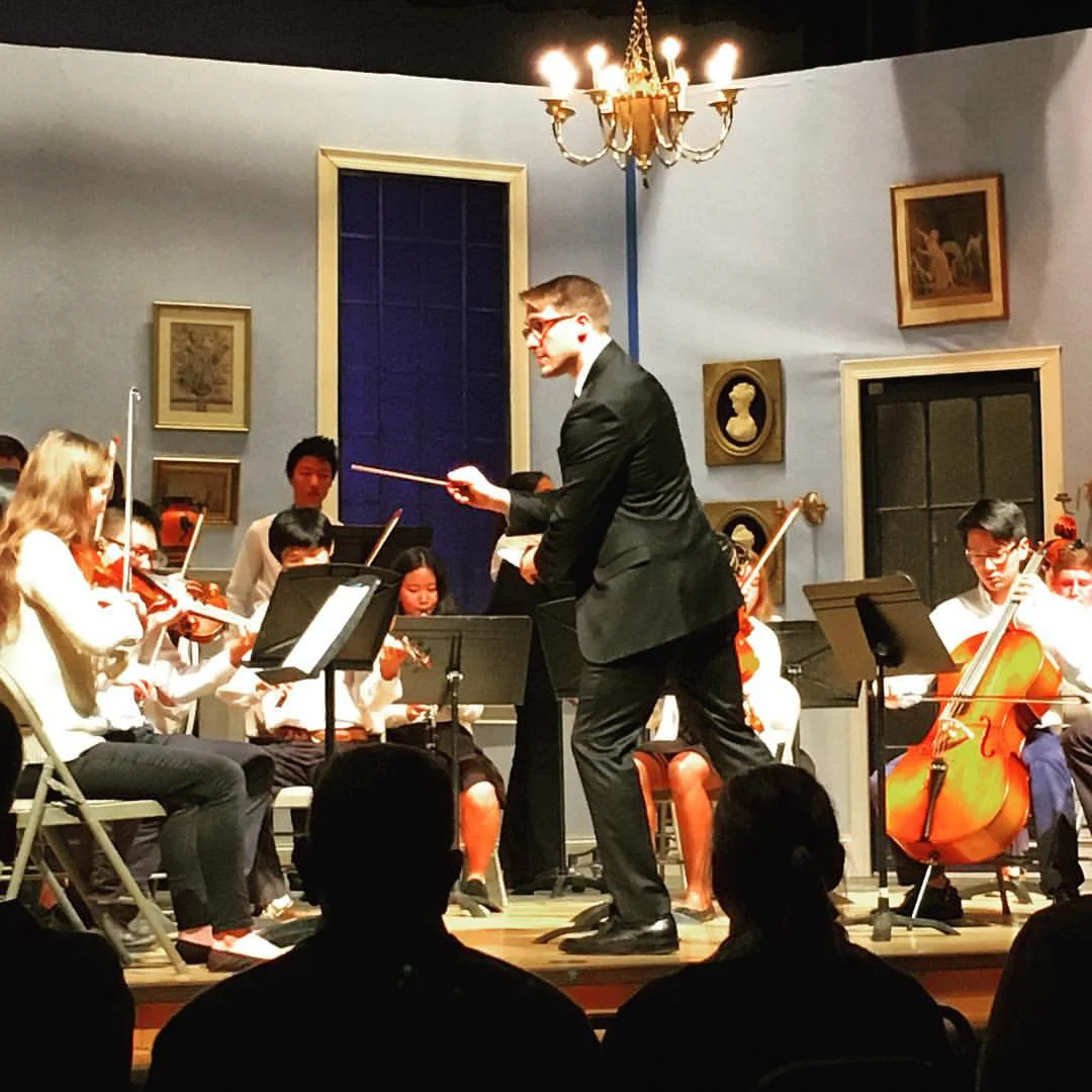 Conducting the Sinfonia at Portsmouth Abbey