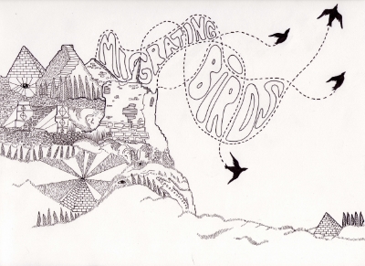 Migrating birds poster