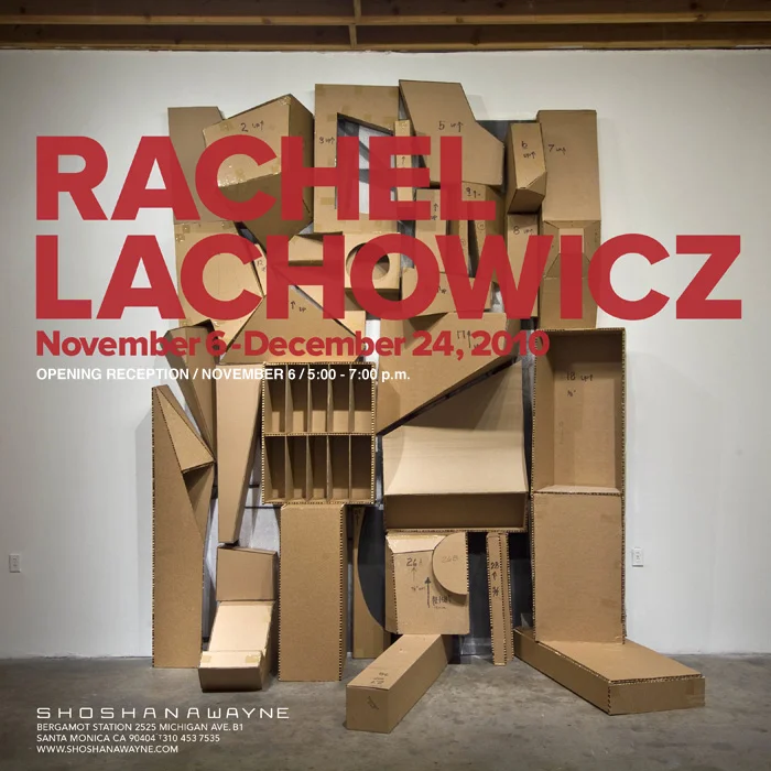RACHEL LACHOWICZ
November 6 - December 24, 2010 Shoshana Wayne Gallery is pleased to present a solo show of new work by Rachel Lachowicz. This exhibition marks the artist’s first solo show since 2005, and her twentieth year showing with the gallery. Lachowicz is best known for her work fabricated in cosmetics, namely eyeshadow and lipstick. Iconic works such as her lipstick urinals and eyeshadow flowers appropriate images and objects created by artists of the minimal and pop movements from the 1960s and 70s. The impulse in her work has always been to relate the particular struggles of the female sphere, critiquing power dynamics between women and men in greater society; and asserting a dialogue with a specific gaze towards male artists of influence from minimalism and post-minimalism whom she respects. The seminal performance, Red Not Blue done at the gallery in 1992 contextualizes Lachowicz’s work within the canon of feminist art. In her essay, Not: Rachel Lachowicz’s Red Not Blue, Amelia Jones frames Lachowicz as a different brand of feminist; who no longer used an aggressive voice with which previous artists from the 1980’s like Barbara Kruger commanded to critique patriarchy in society and the art world. This new brand of feminist emerging in the 1990’s, and epitomized by Lachowicz, created works which extended the dialogue with previous art histories; utilizing humor and admiration as tools while also remaining critical. In the present body of work, Lachowicz continues to reference the feminist adage, “the personal is political”. She chooses lipstick and eye shadow as mediums for painting and sculpture about the work of women, using materials that are ever present in the daily life of a woman; and expands this dialogue with new materials. Lachowicz continues to explore feminine identity through forms of packaging. The exterior is highlighted as the means in which a woman presents herself to society, to the public. Packaging in this exhibition is quite paramount; plexiglas serves as a container to house pigment; soap molds are made in the form of packaging used in packing computer parts. Soap is used in reference to the iconic Mary Cassatt painting of a woman washing a baby. Cassatt was one of the only female Impressionist painters, who retain art historical recognition. The painting depicts a female duty; and in her soap sculpture, Lachowicz presents an homage to Cassatt; translating the feminine duty to a new era of work; perhaps something more public than private. Rachel Lachowicz has exhibited at the Museum of Modern Art, New York, The Whitney Museum, Bronx Museum, Magazin 4, Bregenz, Austria, Musee d’Art Moderne de la Ville de Paris, France, Aldrich Museum of Contemporary Art, Walker Art Center, Venice Biennale, “Aperto 93”, San Francisco Museum of Modern Art, The Museum of Contemporary Art Los Angeles, and Los Angeles County Museum of Art. She has received prestigious awards such as the John Simon Guggenheim Memorial Fellowship and the Louis Comfort Tiffany Foundation Award. Her work is represented in major collections such as the Israel Museum, Jerusalem, Whitney Museum, Museum of Contemporary Art, Los Angeles, Los Angeles County Museum, Museum Moderner Kunst, Palais Lichtenstein, Vienna. For more information please contact Marichris Ty at marichris@shoshanawayne.com .