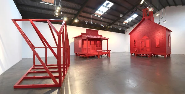 "Lachowicz took what has become a signature material for her to the furthest conceptual (and arguably physical) limits with a show that was breathtaking in scope from the most elemental (claim of habitat) to the most ambitious and abstract (notions of order, progression and moral hierarchy, and more urgently, the gendering of order and hierarchy). This was a lipstick trace to set a town on fire—and we enjoyed it." Read the article here