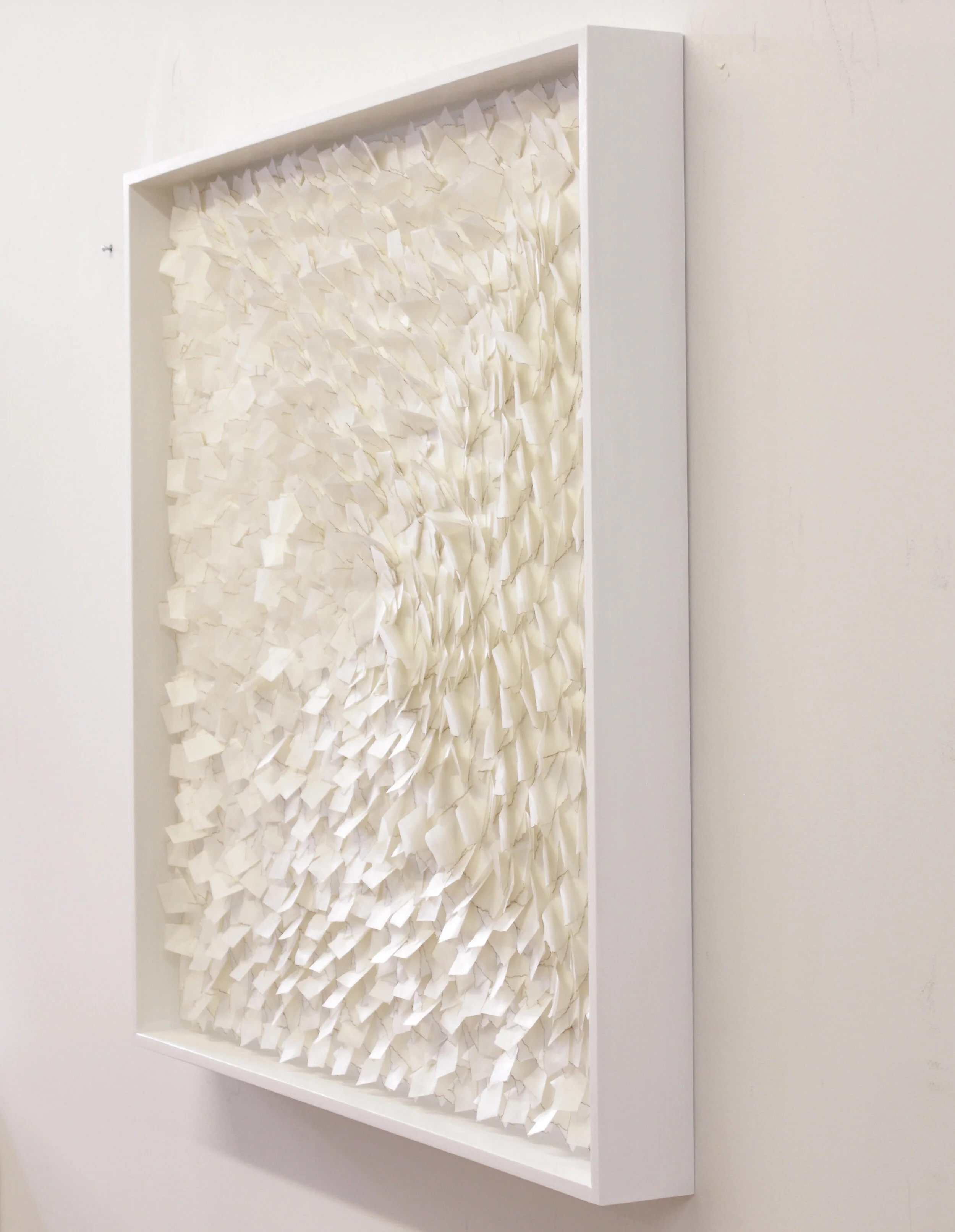 Side view: Untitled (Folded burnt edge), 2021 