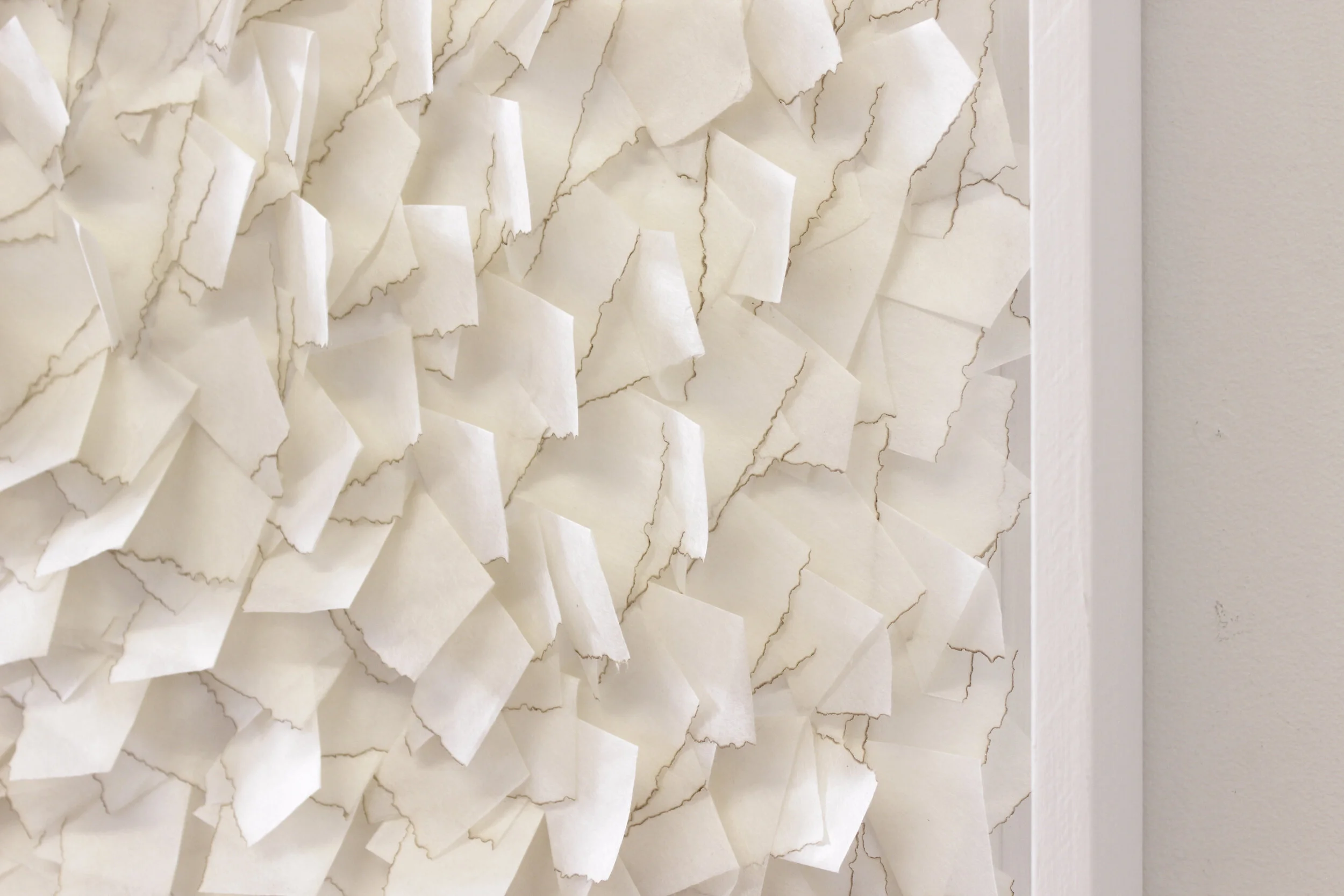 Detail: Untitled (Folded burnt edge), 2021 