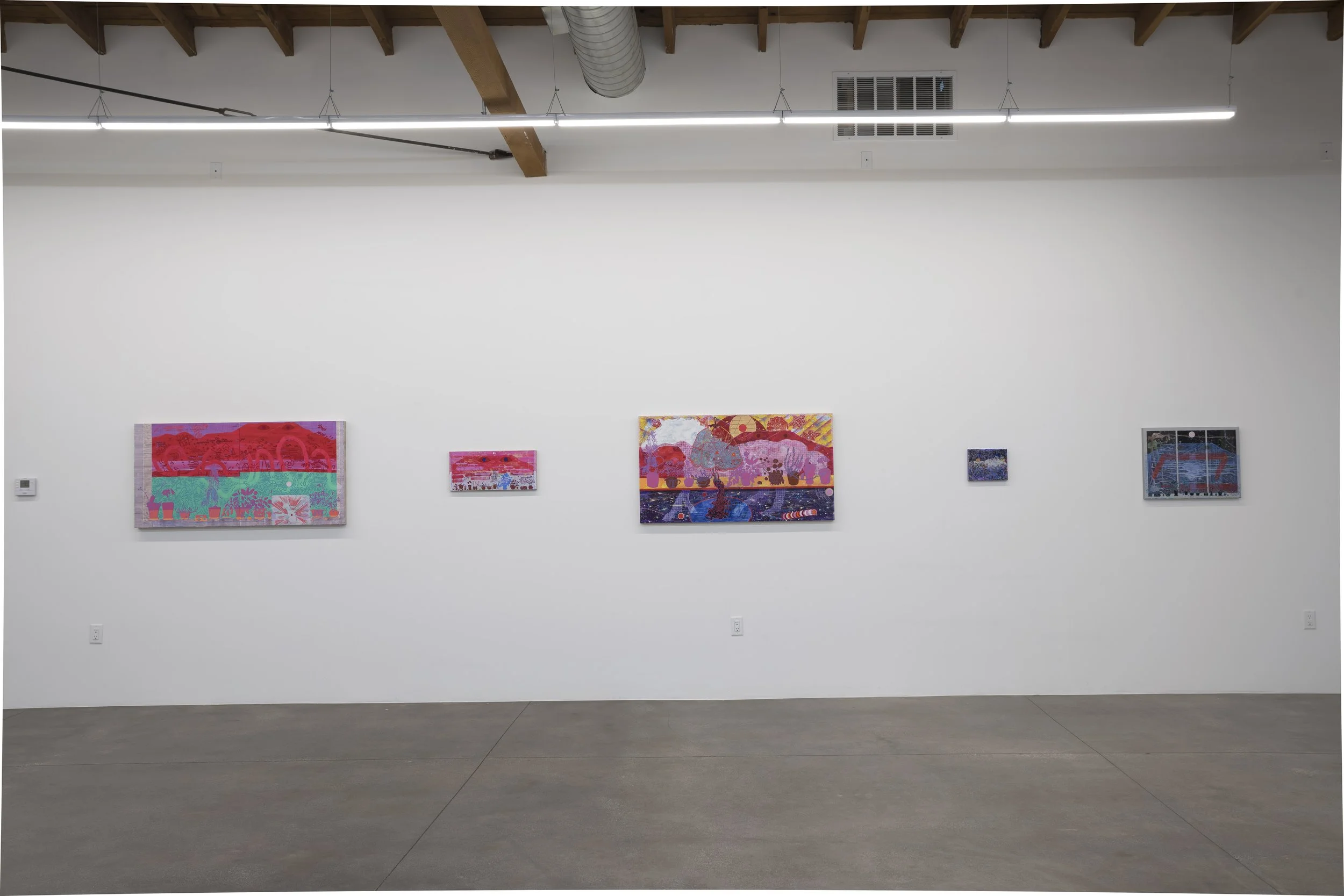 Installation view of In Your Arms I'm Radiant: Chie Fueki & Joshua Marsh