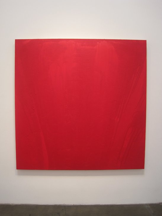 Untitled Lipstick Painting from "Pour: Transitional States", 2010