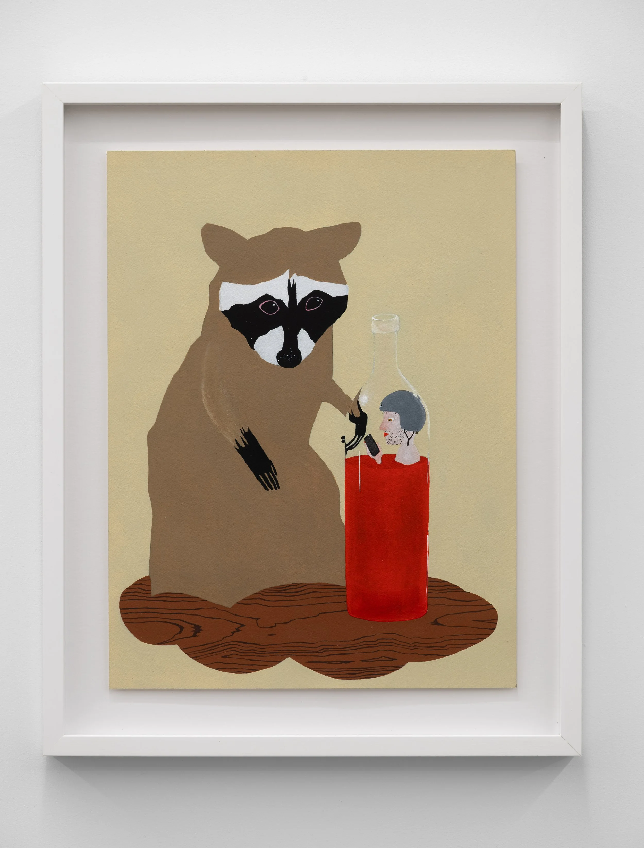 Laundry bear with man in a bottle, 2026