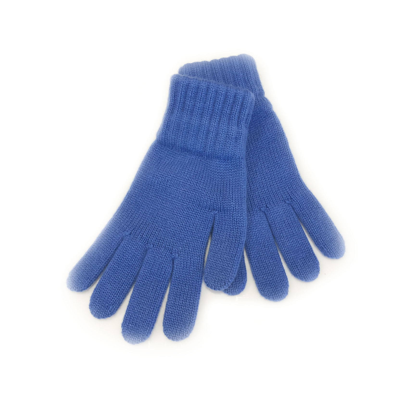 An image of Ladies 100% Cashmere Gloves - Isfahan Blue
