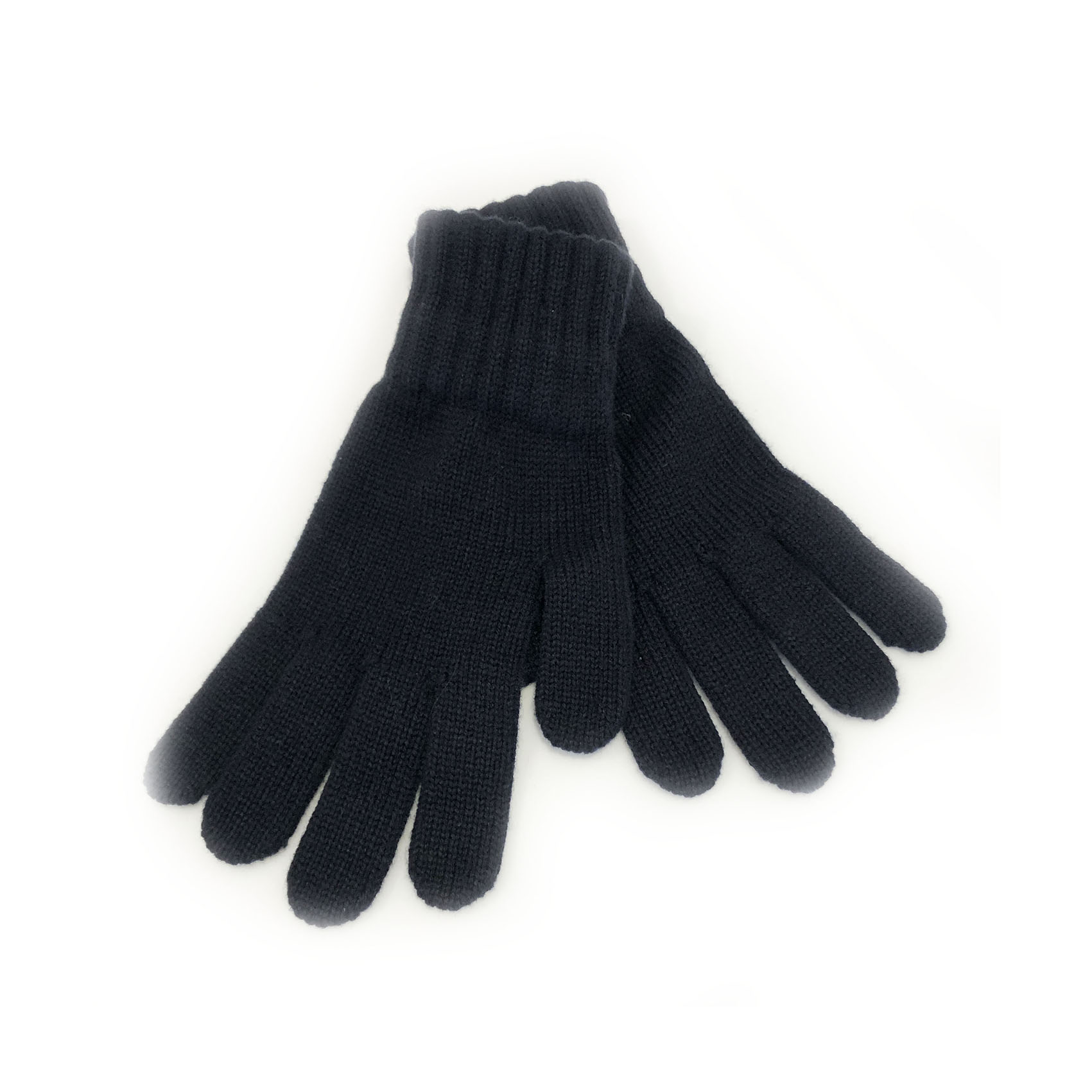 An image of Ladies 100% Cashmere Gloves - Washed Indigo