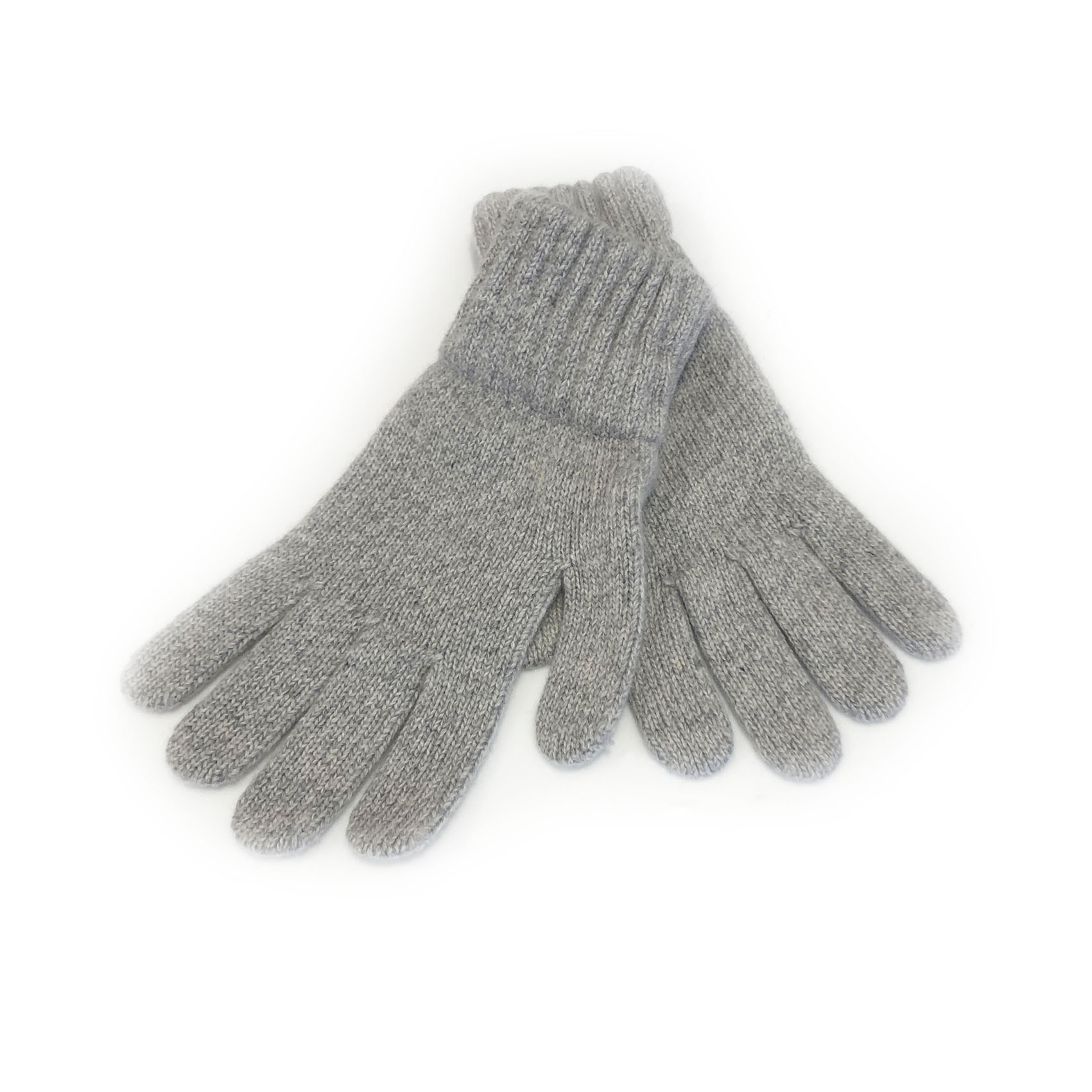 An image of Ladies 100% Cashmere Gloves - Brume Grey