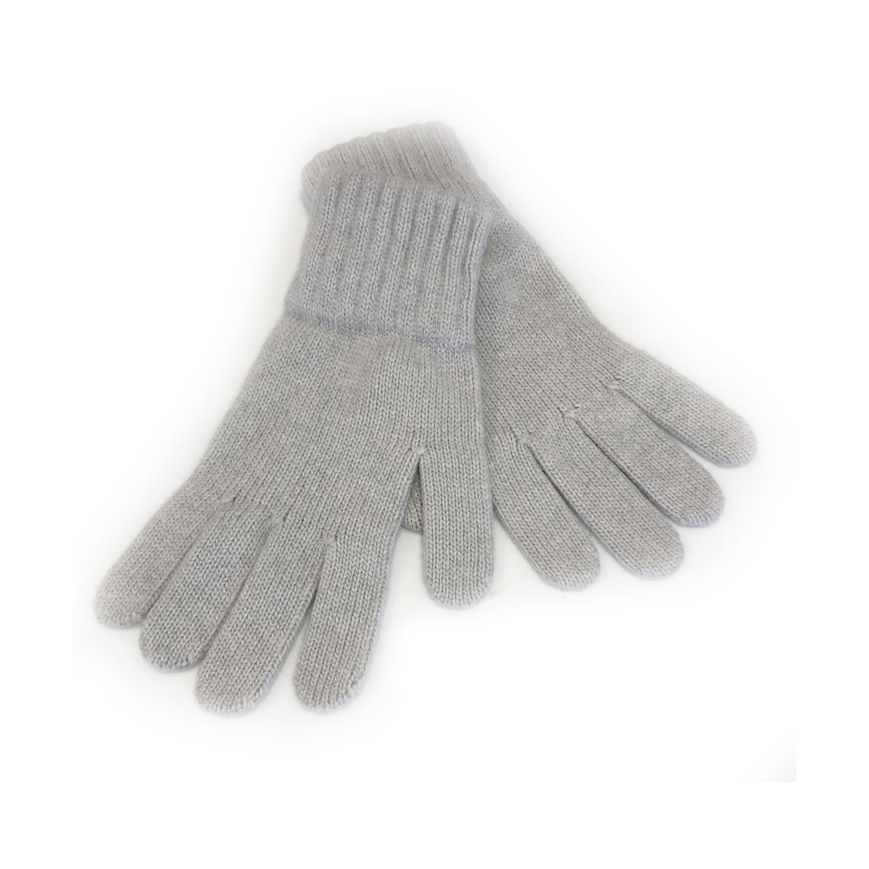 An image of Ladies 100% Cashmere Gloves - Ice Maiden Silver