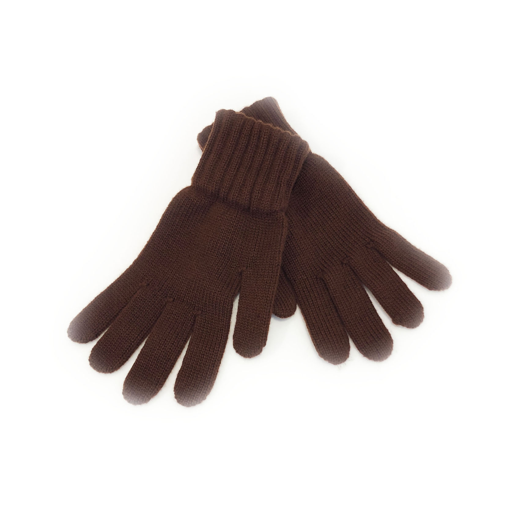 An image of Ladies 100% Cashmere Gloves - Pheasant Brown