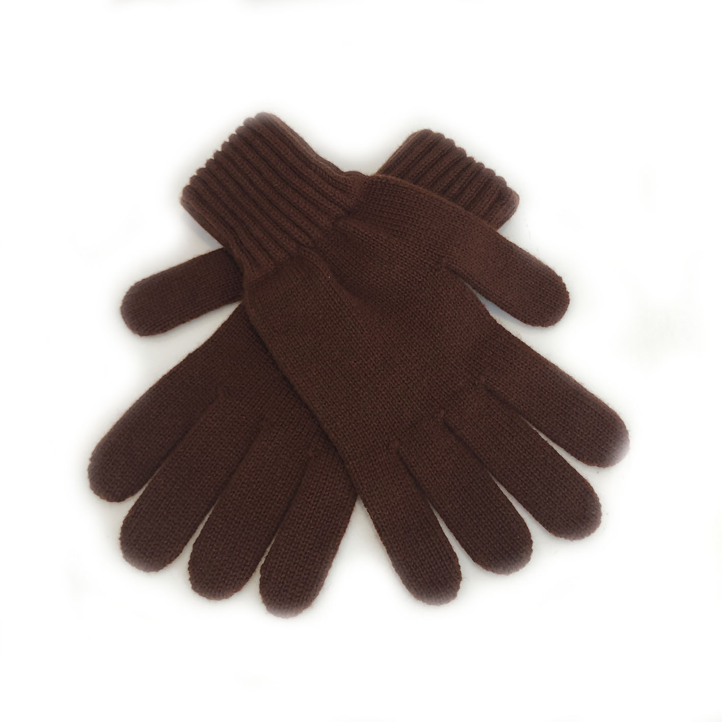 An image of Mens 100% Cashmere Gloves - Pheasant Brown