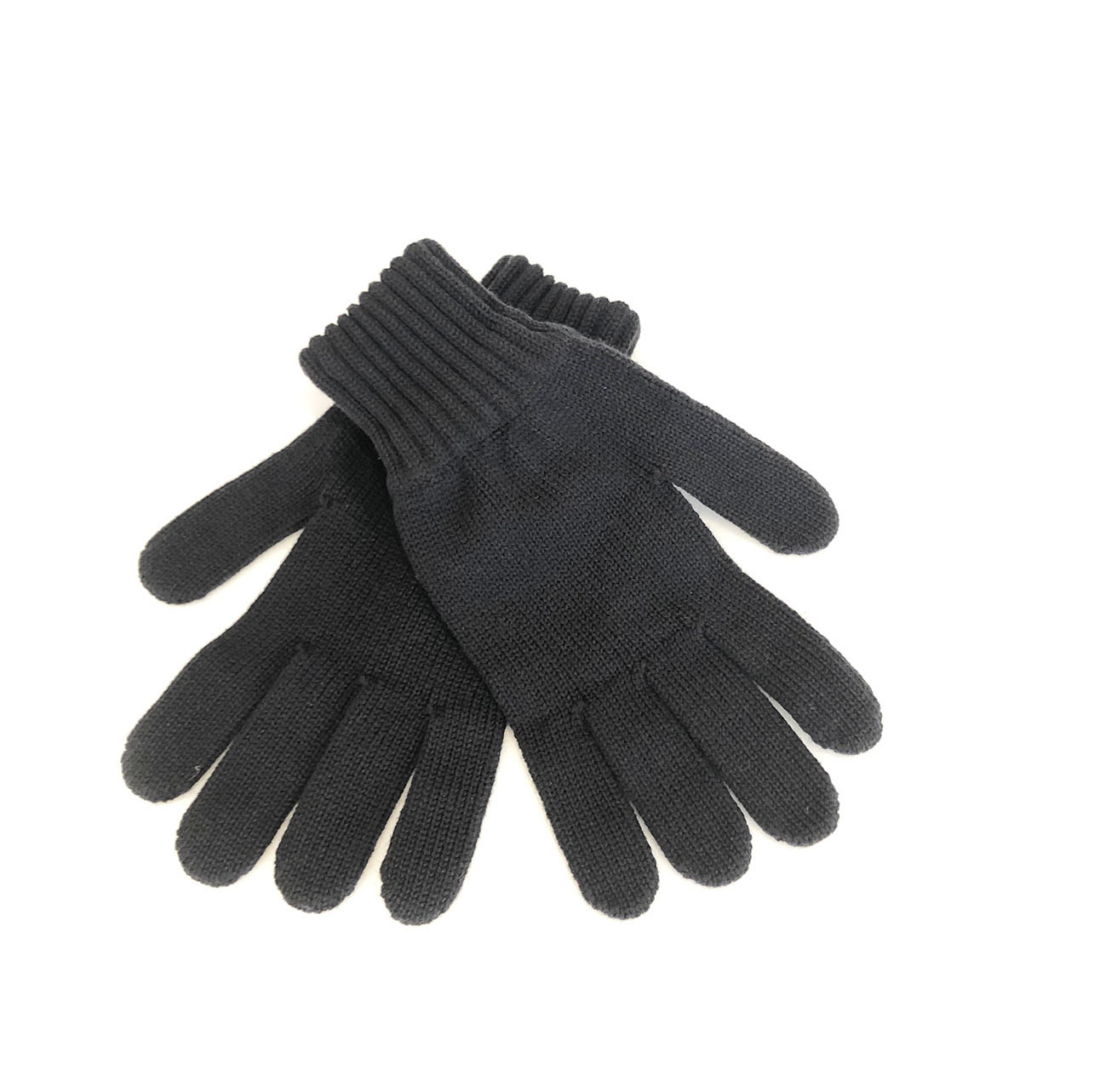 An image of Mens 100% Cashmere Gloves - Washed Indigo