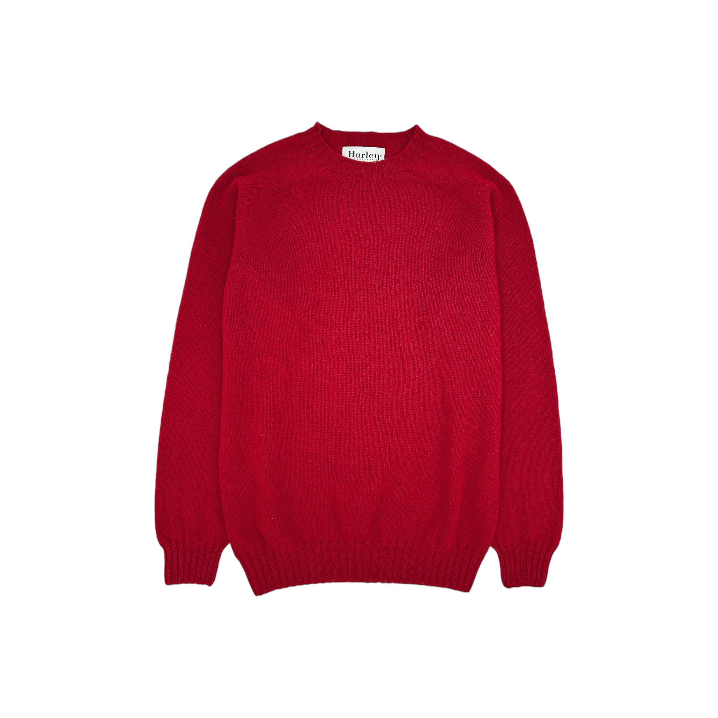 An image of *NEW* Harley of Scotland Mens Seamless Saddle Shoulder Shetland Sweater- French ...