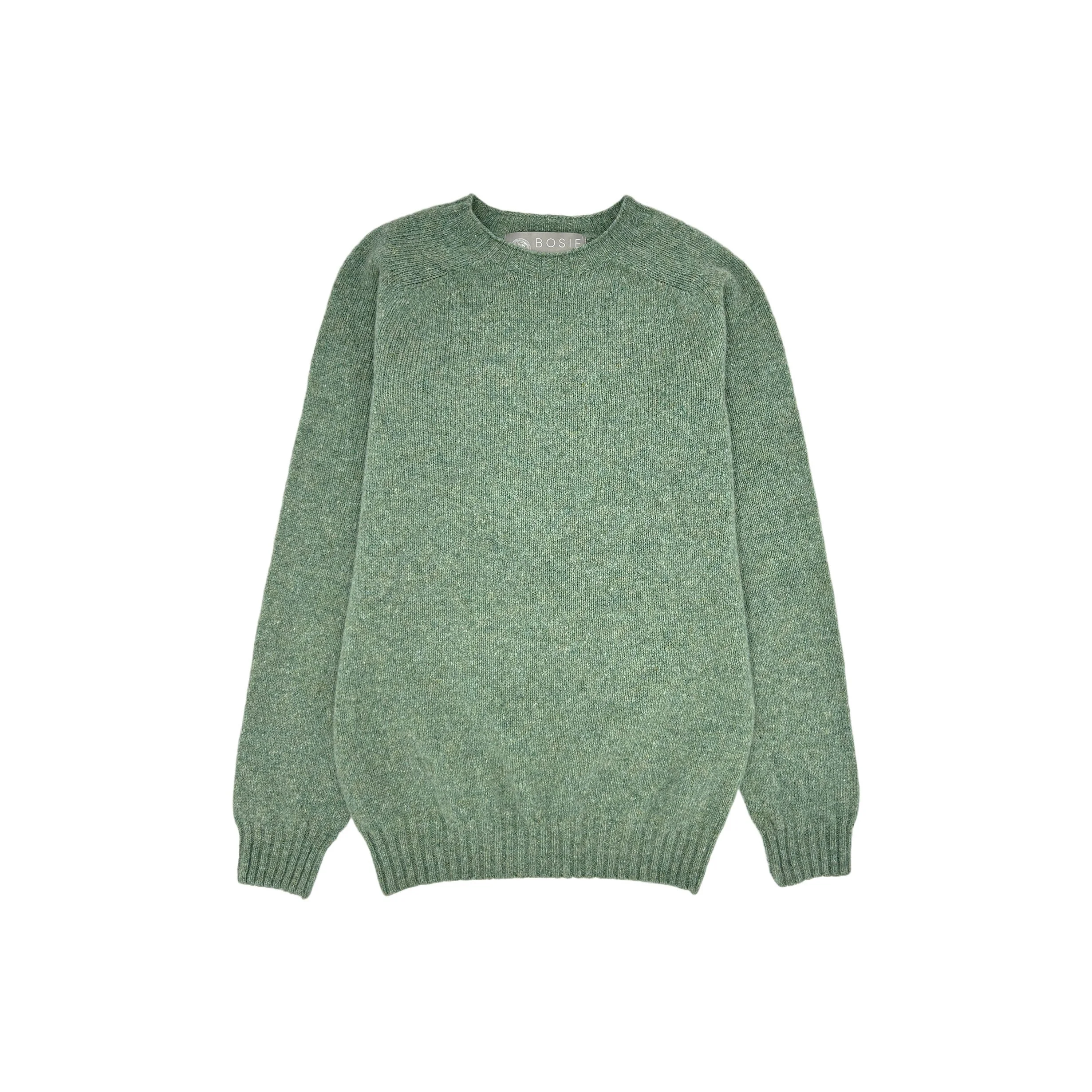 Bosie Mens Luxury Seamless Cashmere Shetland Saddle Shoulder Sweater