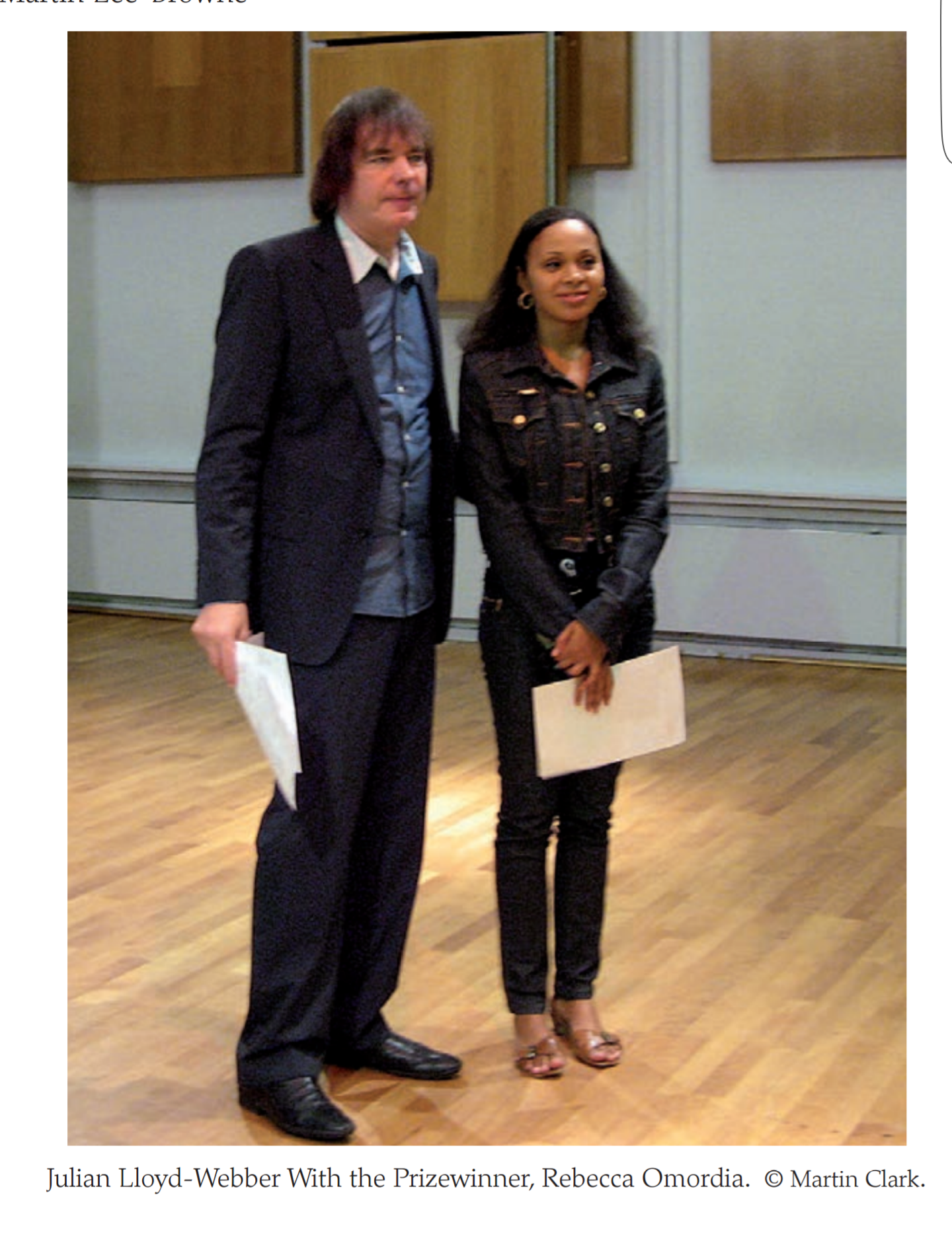 Julian Lloyd Webber and Rebeca Omordia - Delius Prize at Birmingham Conservatoire, 2009