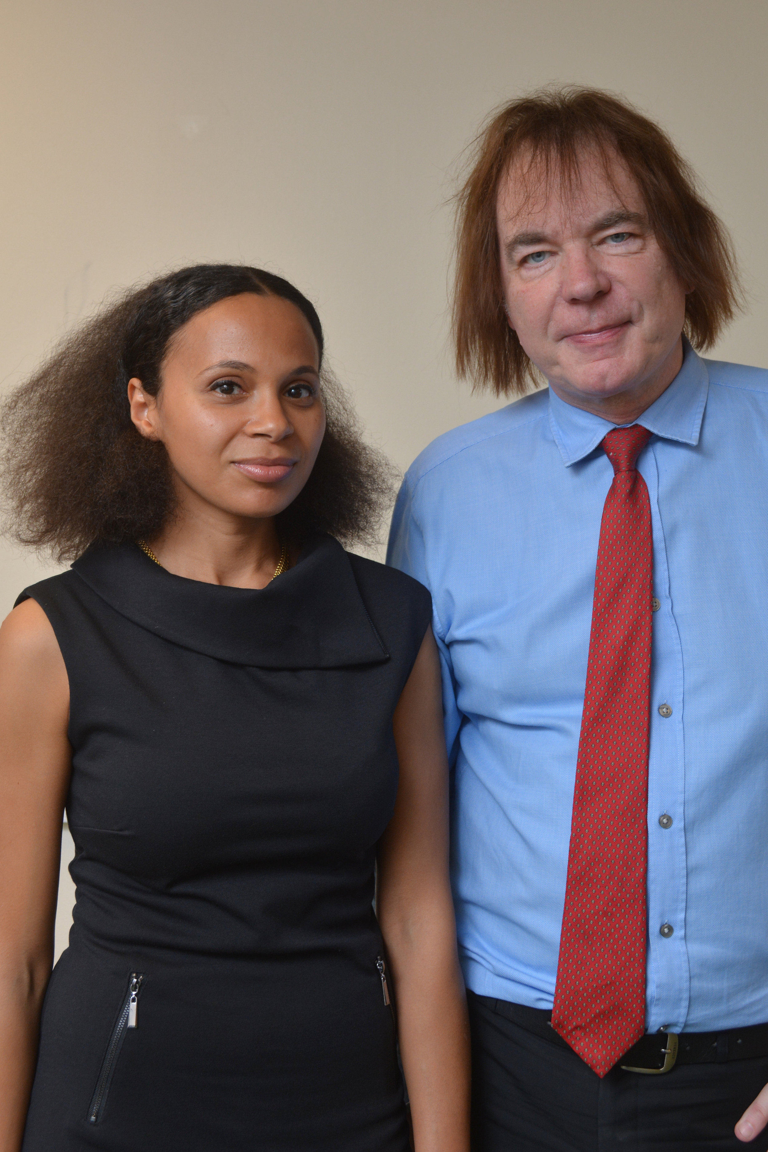 Rebeca Omordia and world renowned cellist Julian Lloyd Webber, Principal of Royal Birmingham Conservatoire