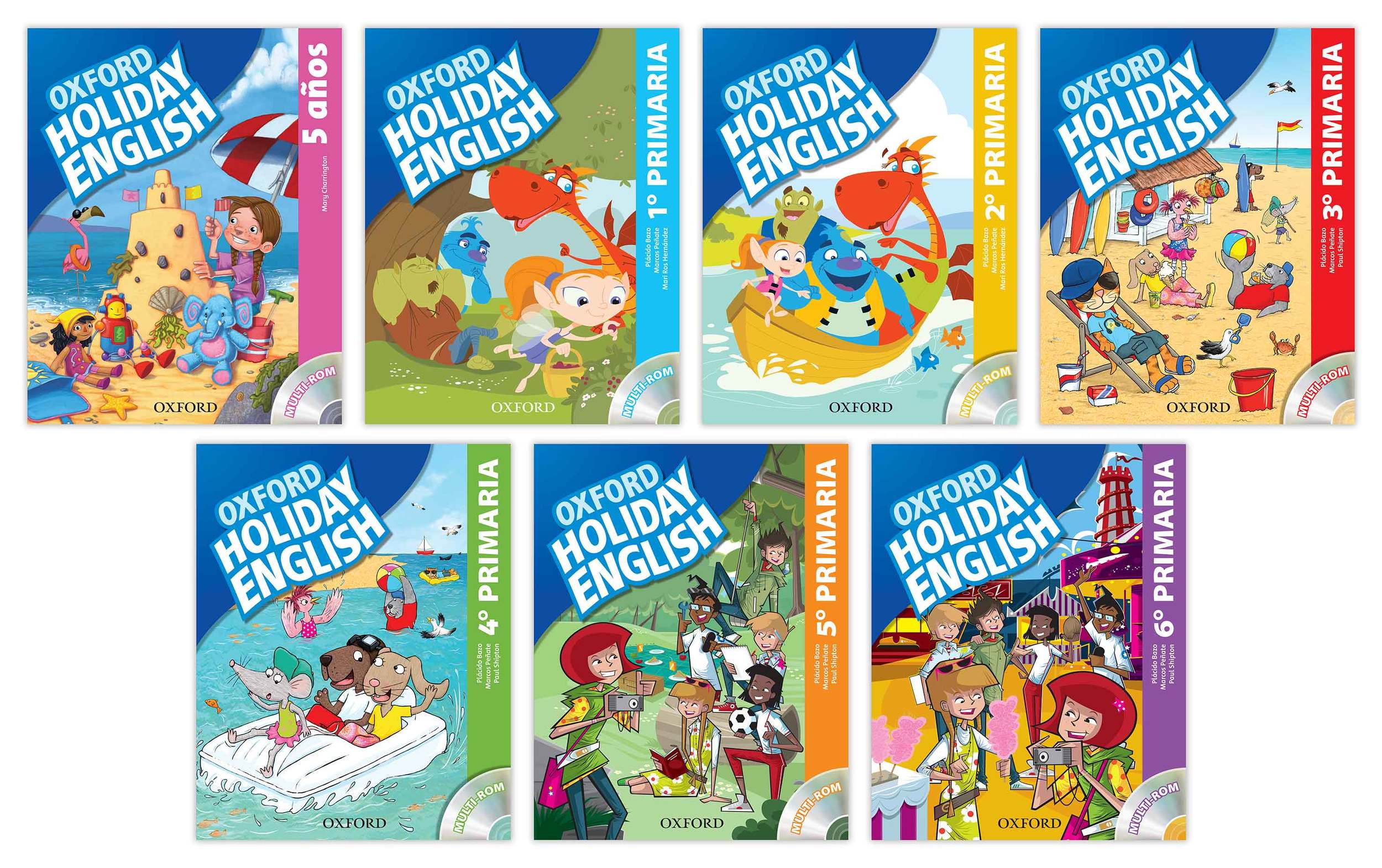 'OXFORD HOLIDAY ENGLISH' ACTIVITY BOOKS — COLIN MORTON DESIGN