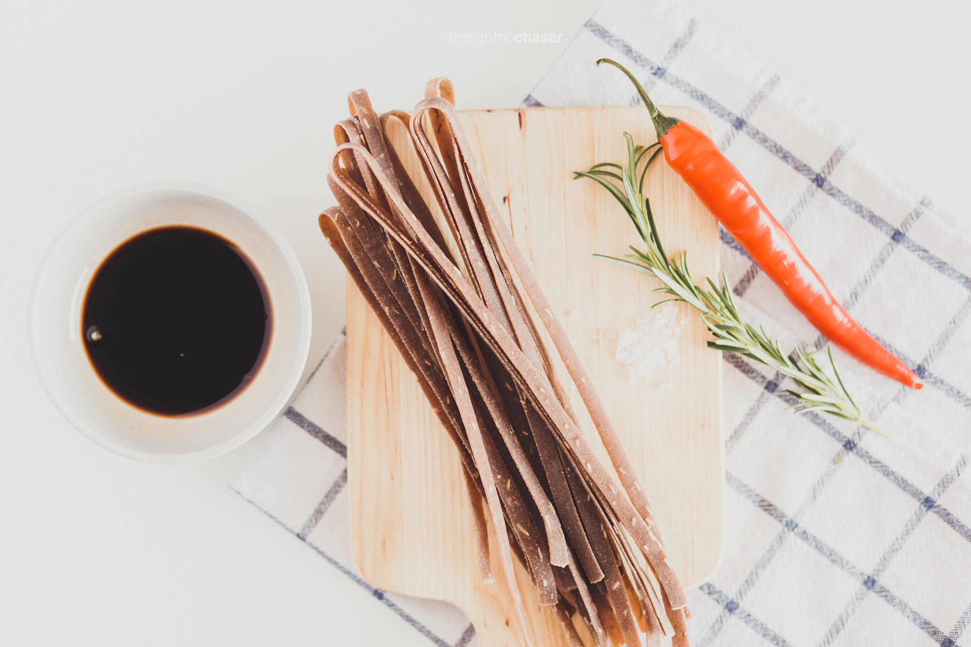 Balsamic chilli rosemary Favoured pasta available online by Pasta People- Canberra food styling and photography